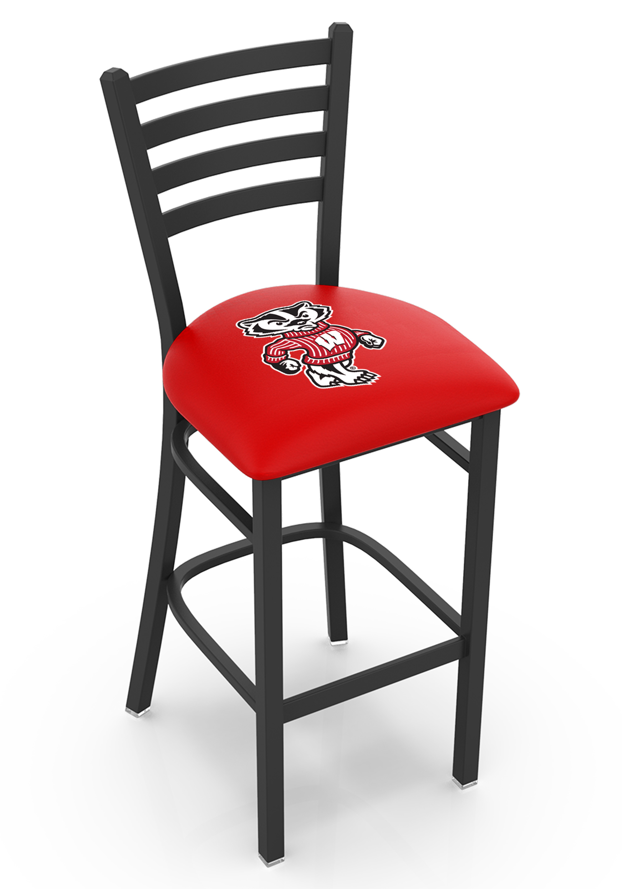 L00430WI-Bdg 30 in. Wisconsin Bar Stool with Badgers Logo