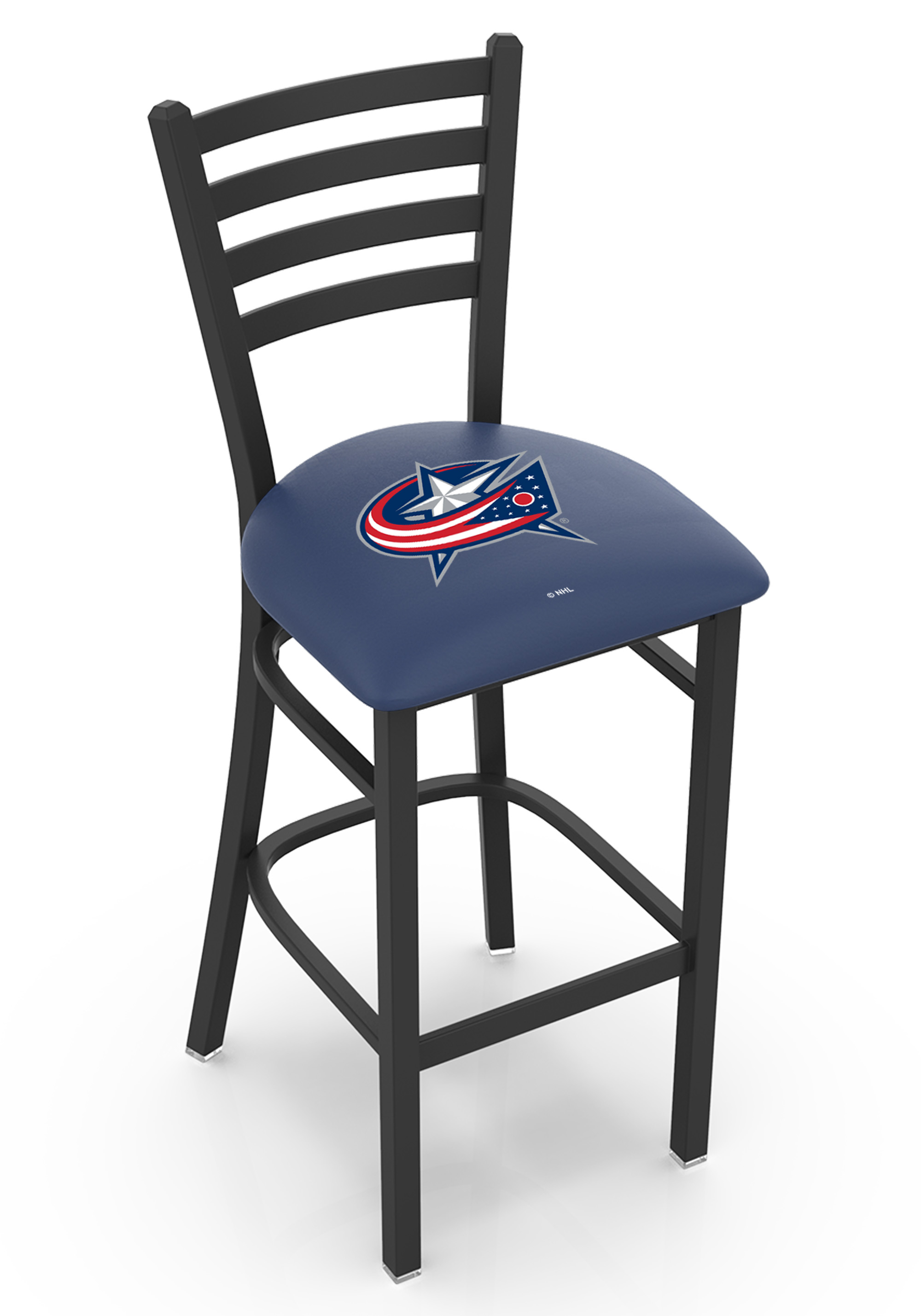L00430ColBlu 30 in. Columbus Bar Stool with Blue Jackets Logo