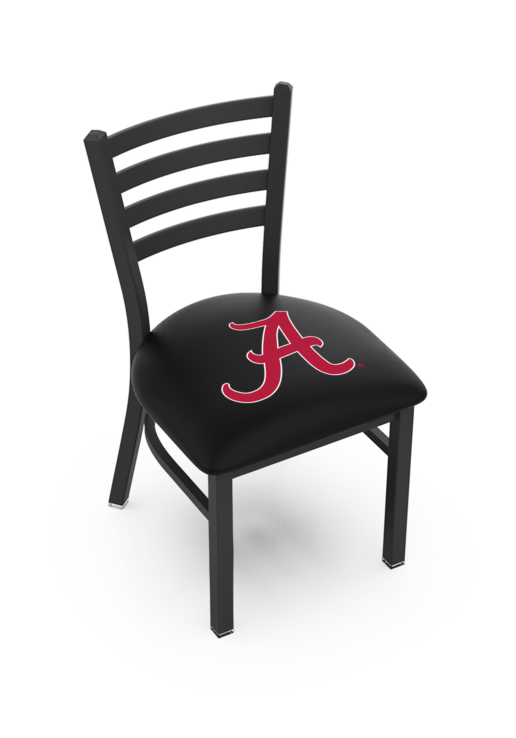 Picture of Holland Bar Stool L00418AL-A 18 in. Alabama Chair with Crimson Tide Logo L004