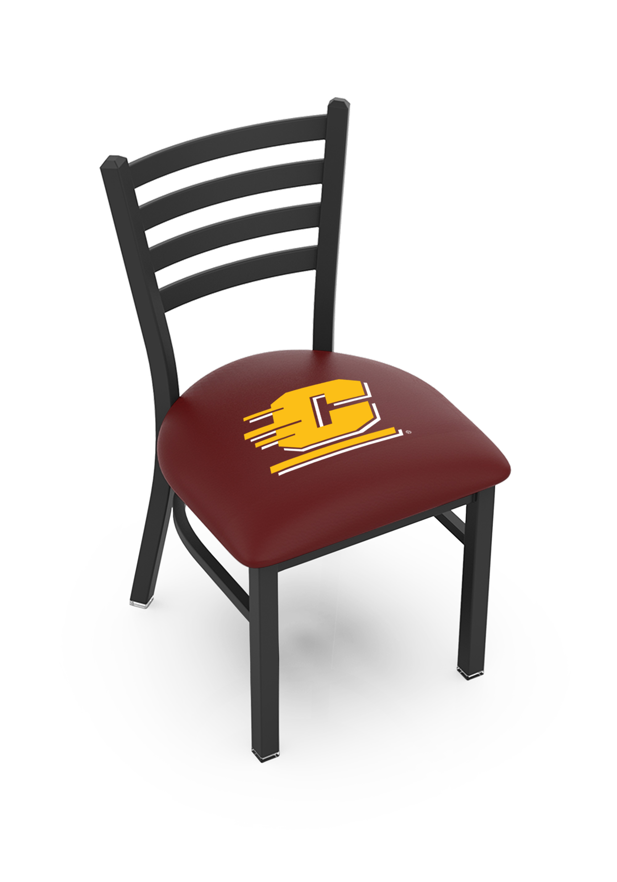 Picture of Holland Bar Stool L00418CenMic 18 in. Central Michigan Chair with Chippewas Logo