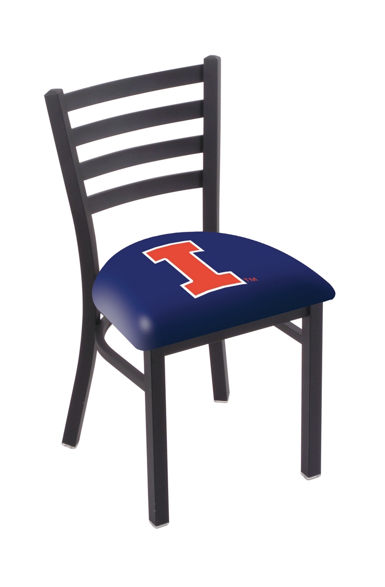 Picture of Holland Bar Stool L00418IlliniU 18 in. Illinois Chair with Fighting Illini Logo