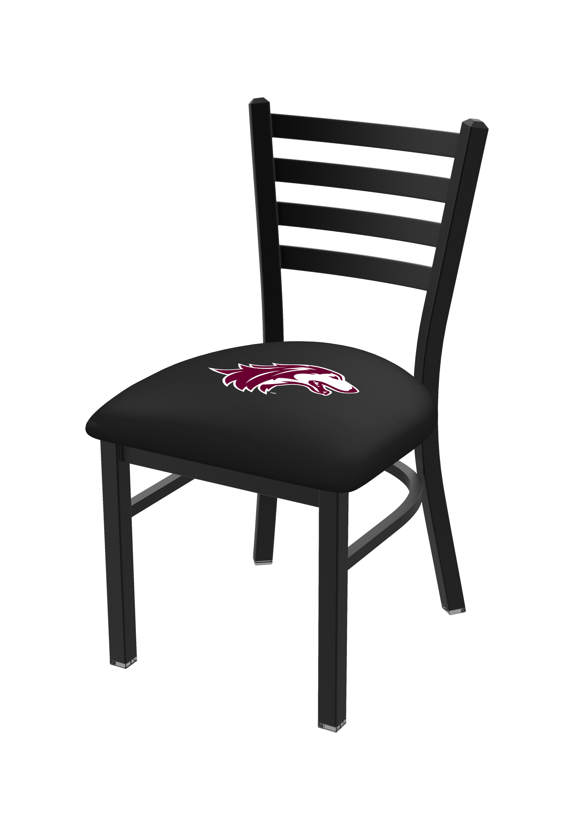 Picture of Holland Bar Stool L00418SouIll 18 in. Southern Illinois Chair with Salukis Logo