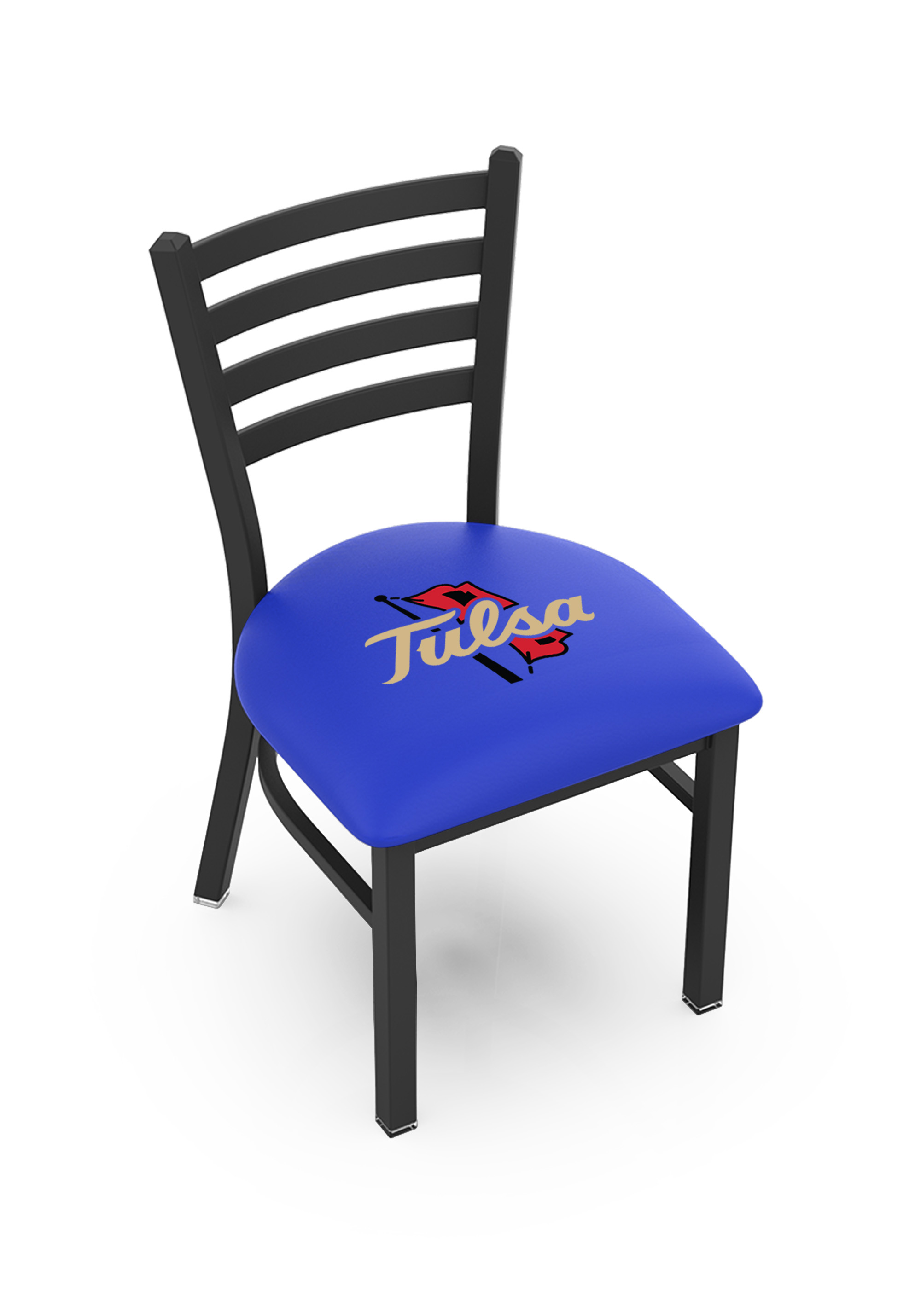 Picture of Holland Bar Stool L00418TulsaU 18 in. Tulsa Chair with Golden Hurricanes Logo
