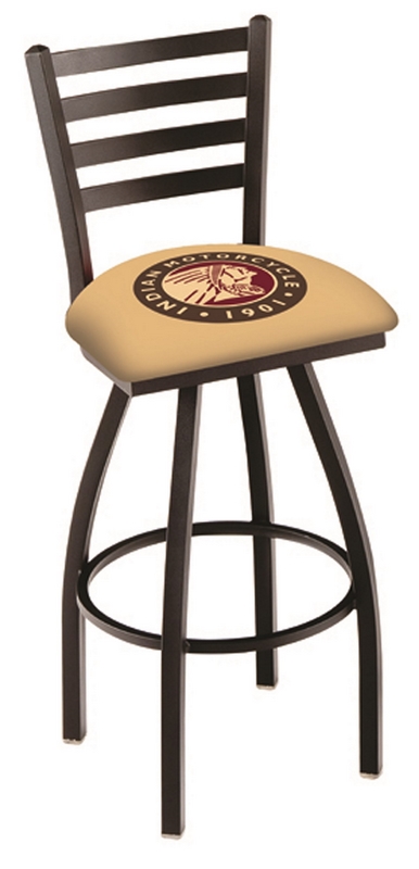 Picture of Holland Bar Stool L00418Indn-HD 18 in. Indian Chair with Motorcycle Logo L004