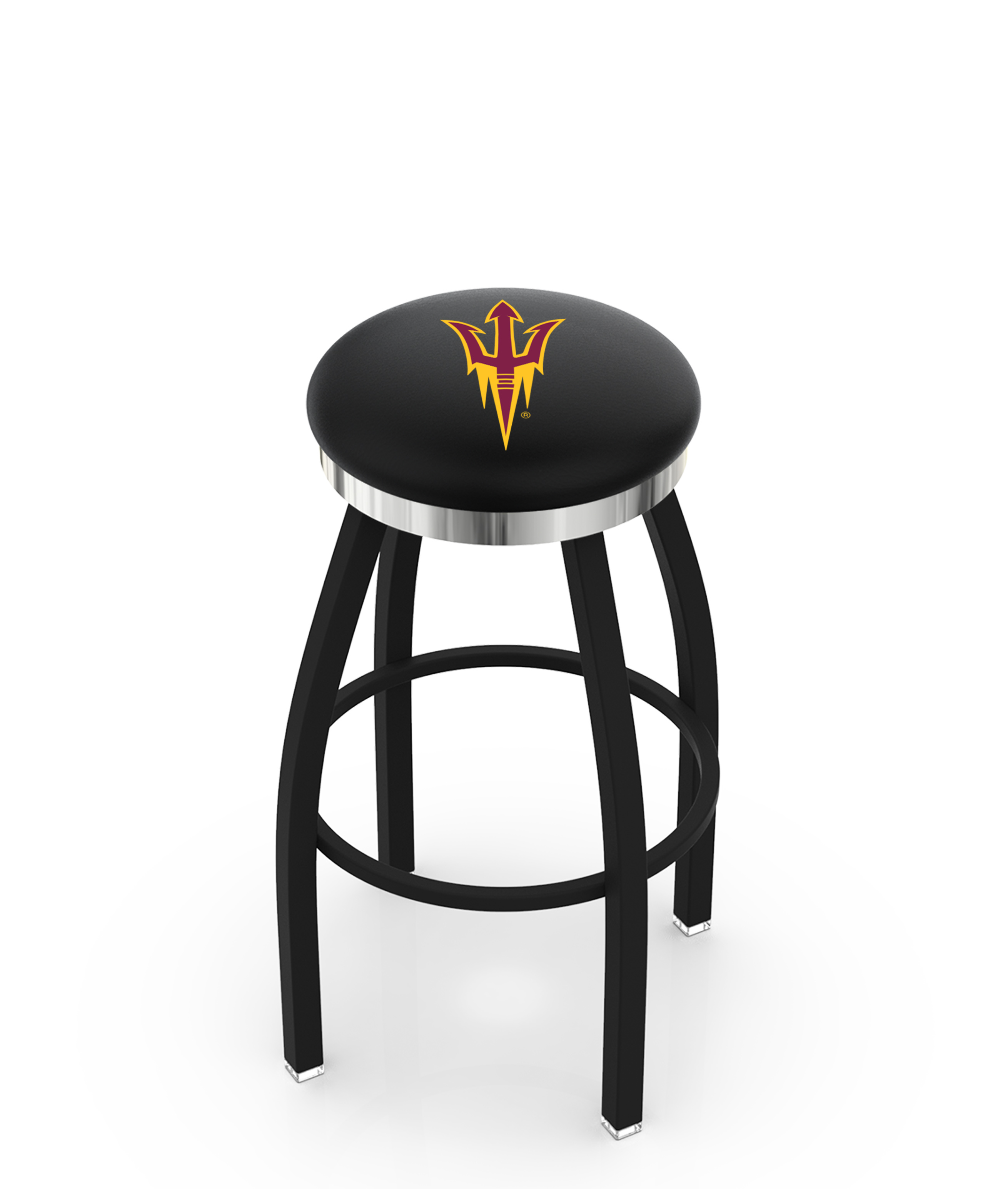 L8B2C36ArizSt-F 36 in. Arizona State Bar Stool with Sun Devils Pitchfork Logo Swivel Seat