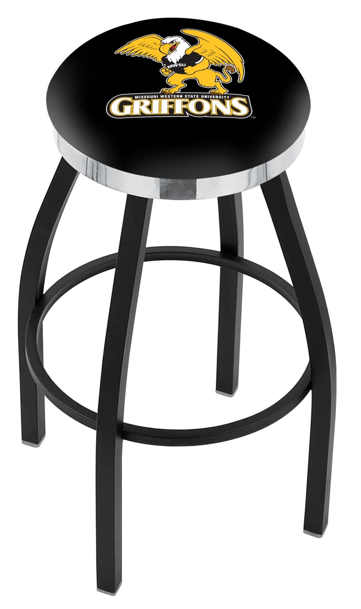 Picture of Holland Bar Stool L8B2C36MOWSt Missouri Western State Bar Stool 36 in. Swivel with Griffons Logo