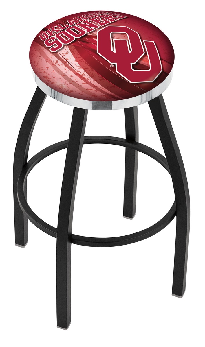 Picture of Holland Bar Stool L8B2C36Oklhma 36 in. Oklahoma Bar Stool with Sooners Logo Swivel Seat