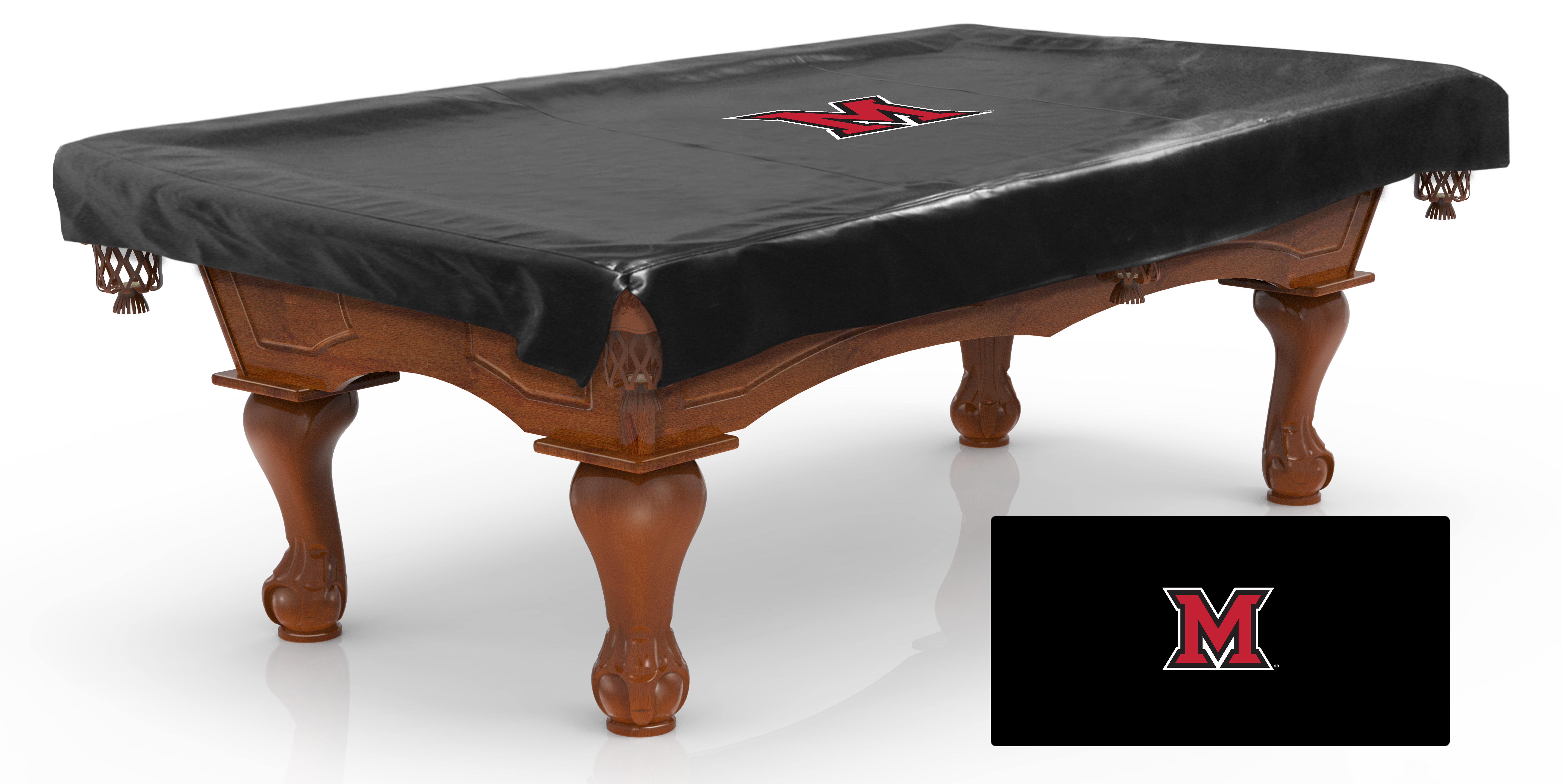 Picture of Holland Bar Stool BCV7Mia-OH Miami University Billiard Table Cover