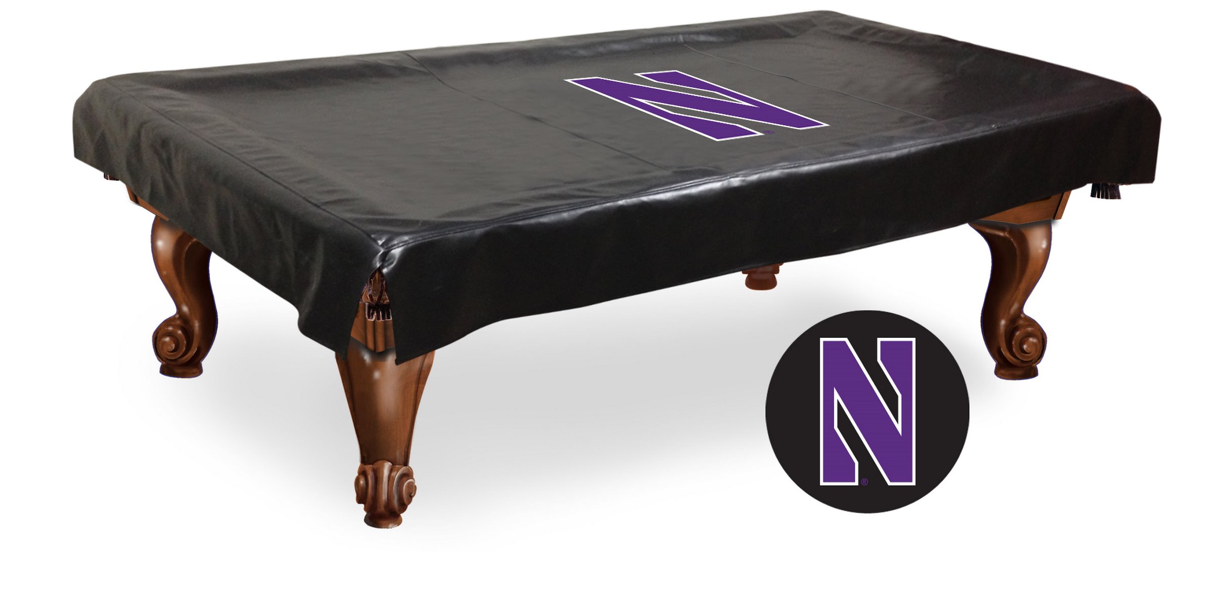 Picture of Holland Bar Stool BCV7Nthwst Northwestern University Billiard Table Cover