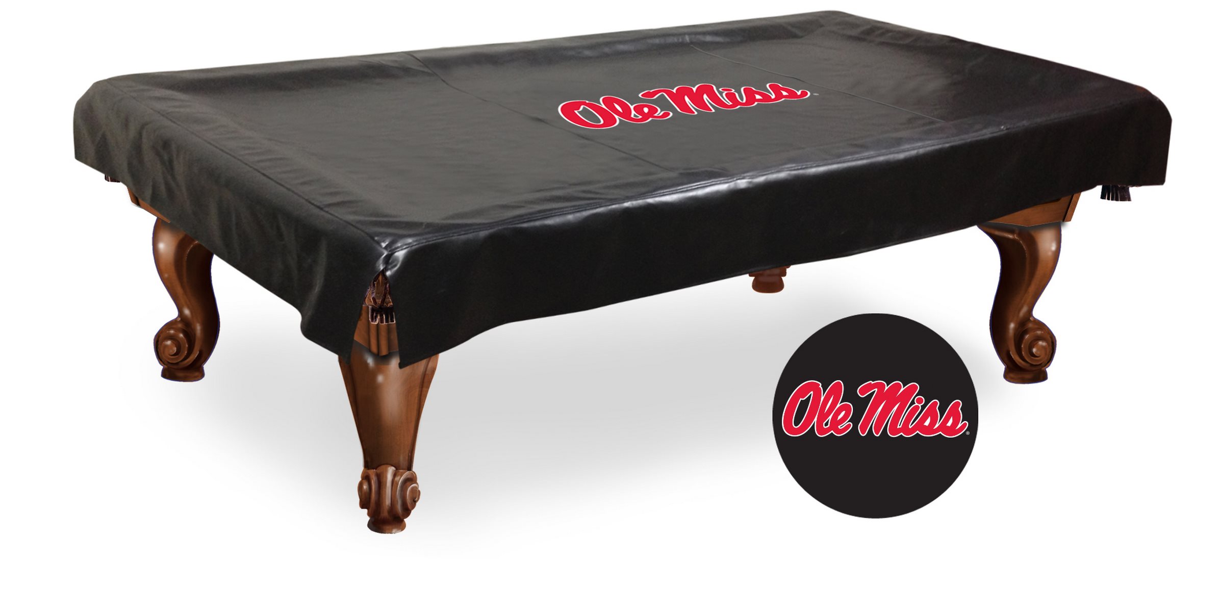 BCV9MssppU Ole Miss Billiard Table Cover