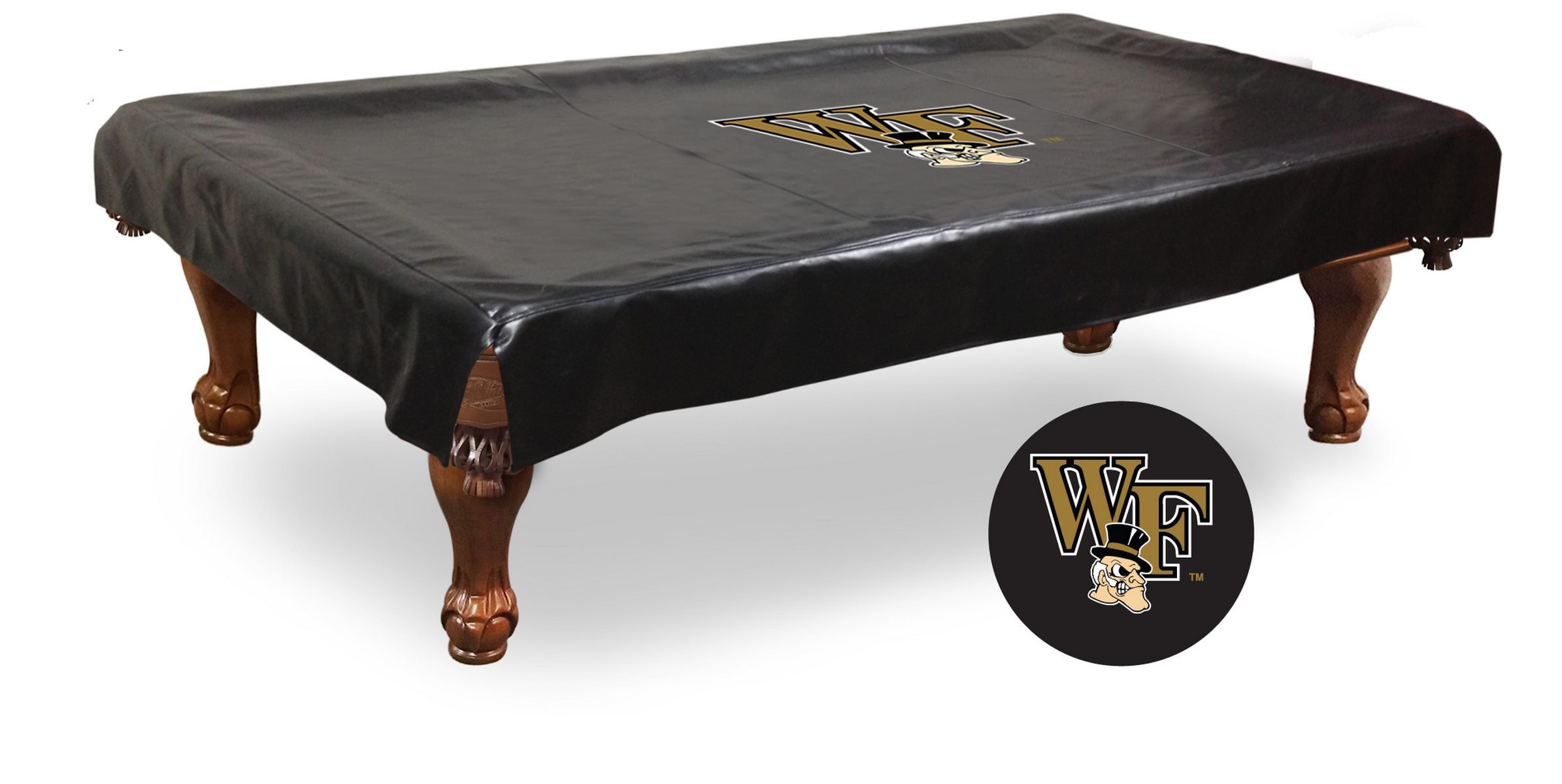 BCV7WakeFr Wake forest Billiard Table Cover