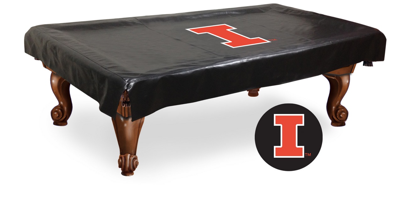 BCV8IlliniU Illinois Billiard Table Cover