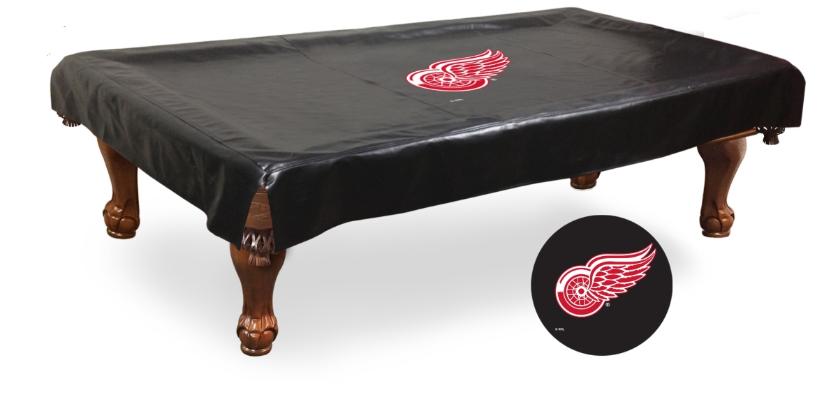 Picture of Holland Bar Stool BCV8DetRed Detroit Red Wings Billiard Table Cover