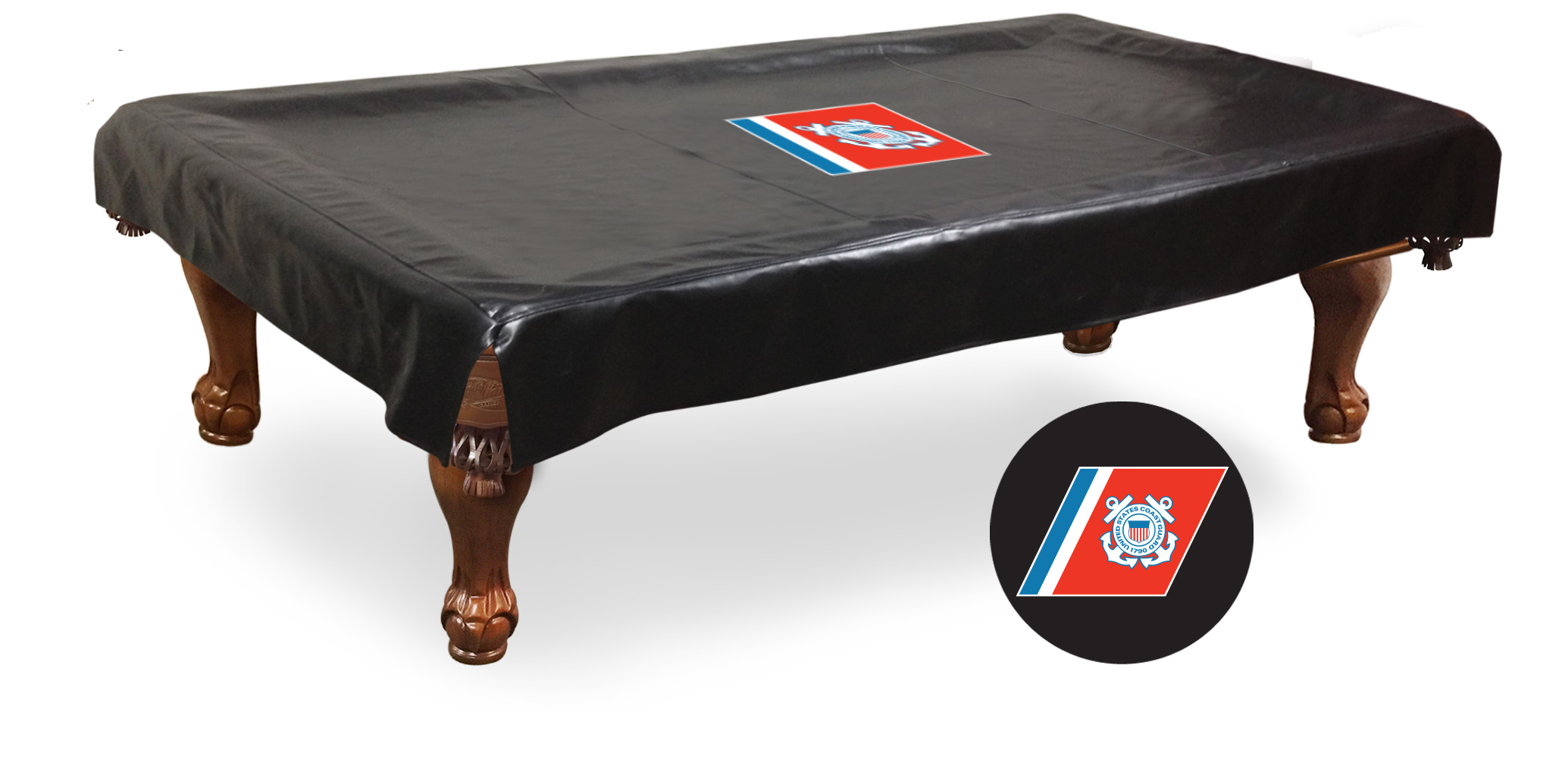 BCV9CstGrd United States Coast Guard Billiard Table Cover