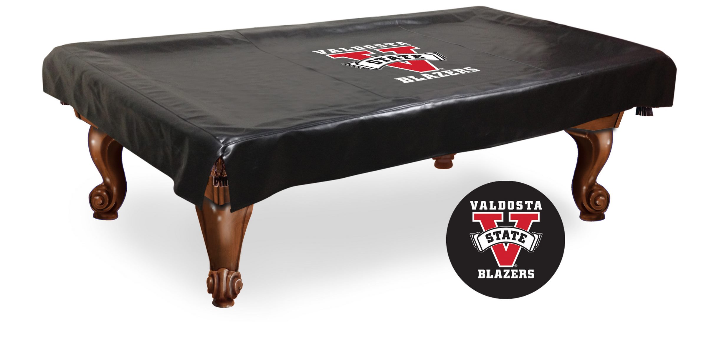 BCV8ValdSt Valdosta State Billiard Table Cover