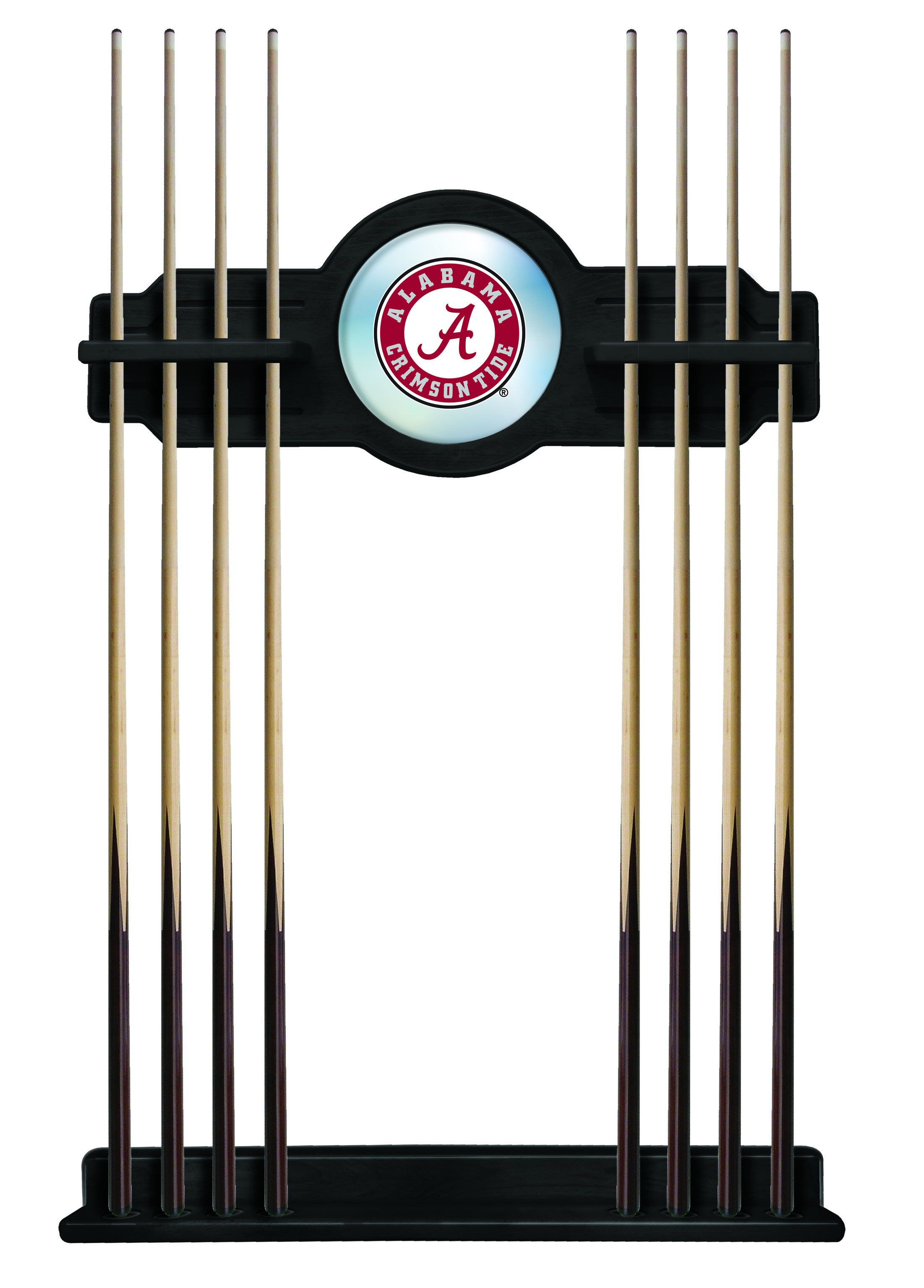 CueBKAL-A Alabama Cue Rack - Black