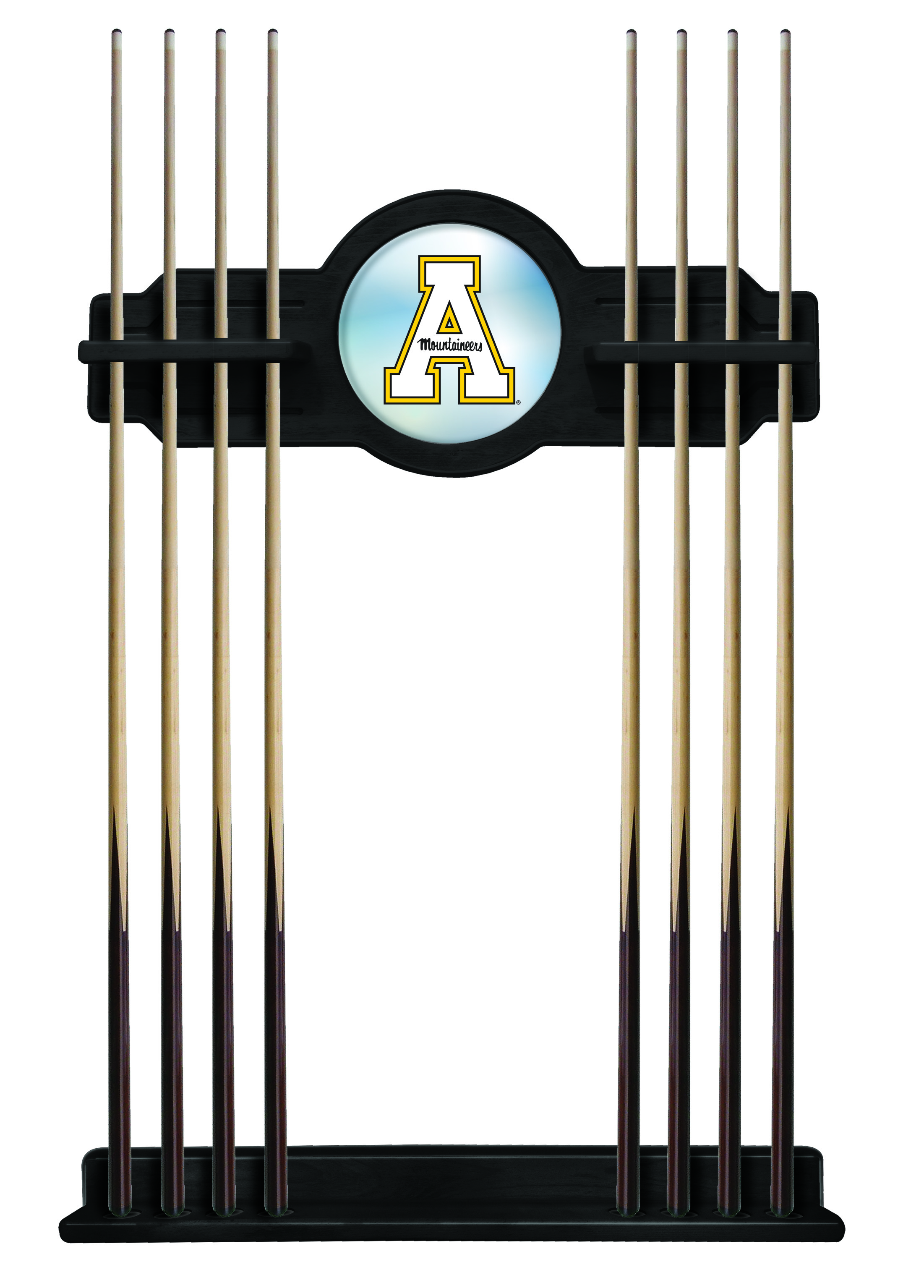 CueBKAppStU Appalachian State Cue Rack - Black