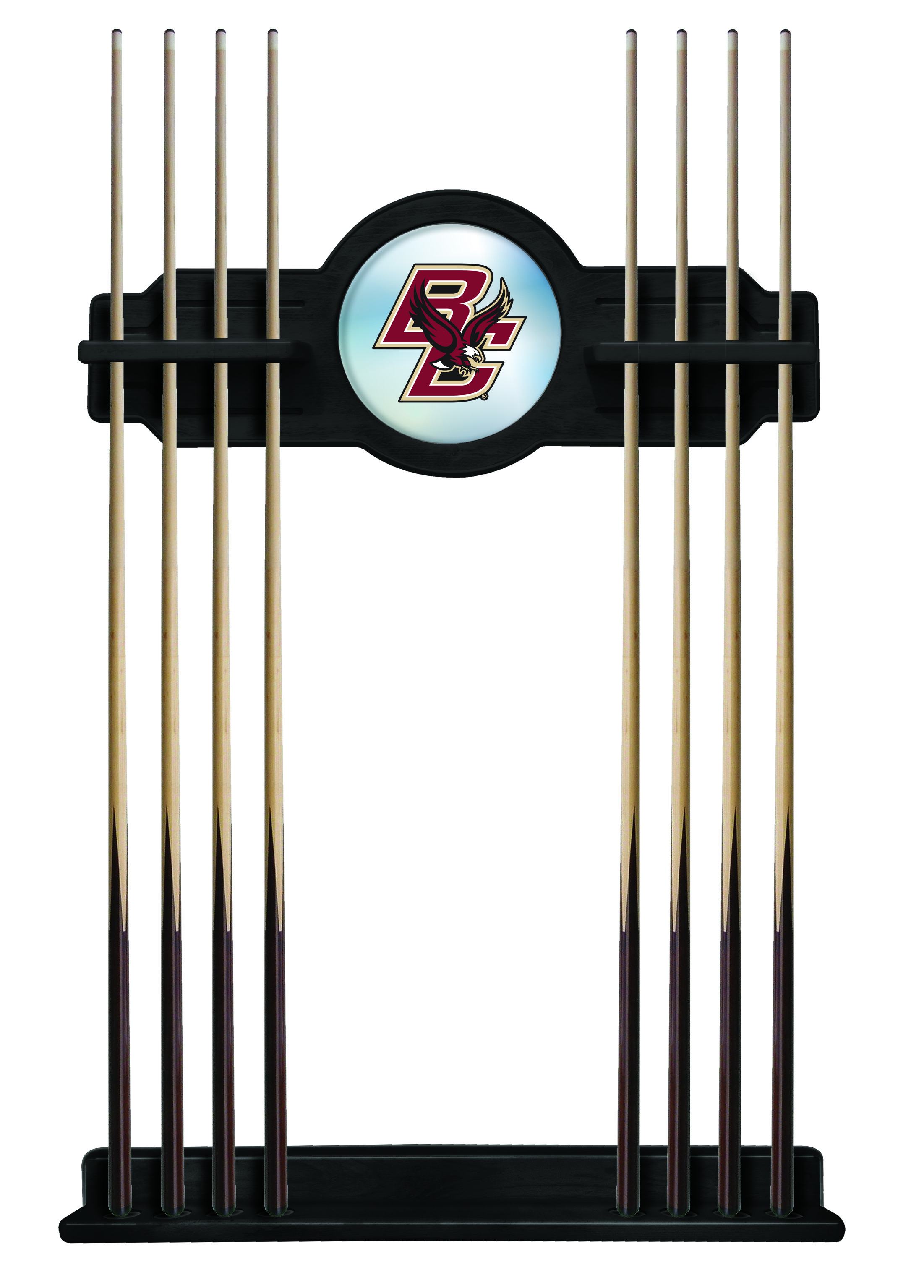 Picture of Holland Bar Stool CueBKBostnC Boston College Cue Rack - Black