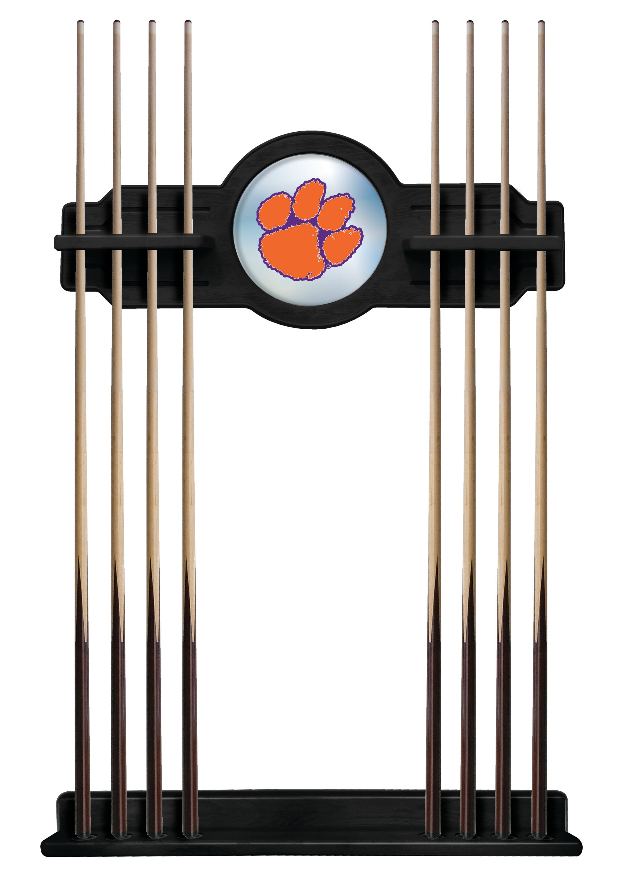 CueBKClmson Clemson Cue Rack - Black