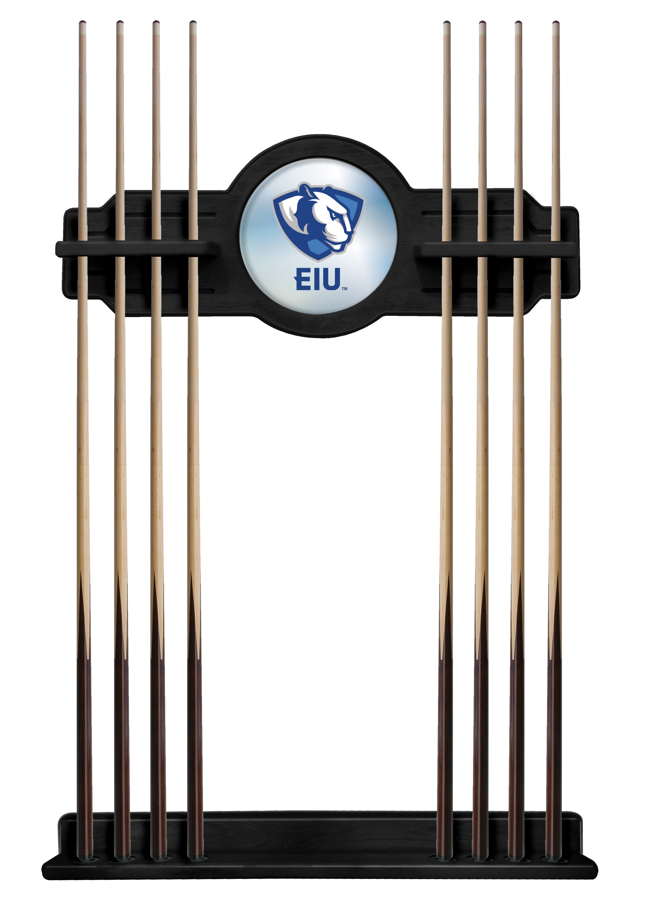 CueBKEastIL Eastern Illinois Cue Rack - Black