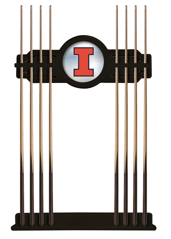 Picture of Holland Bar Stool CueBKIlliniU Illinois Cue Rack - Black