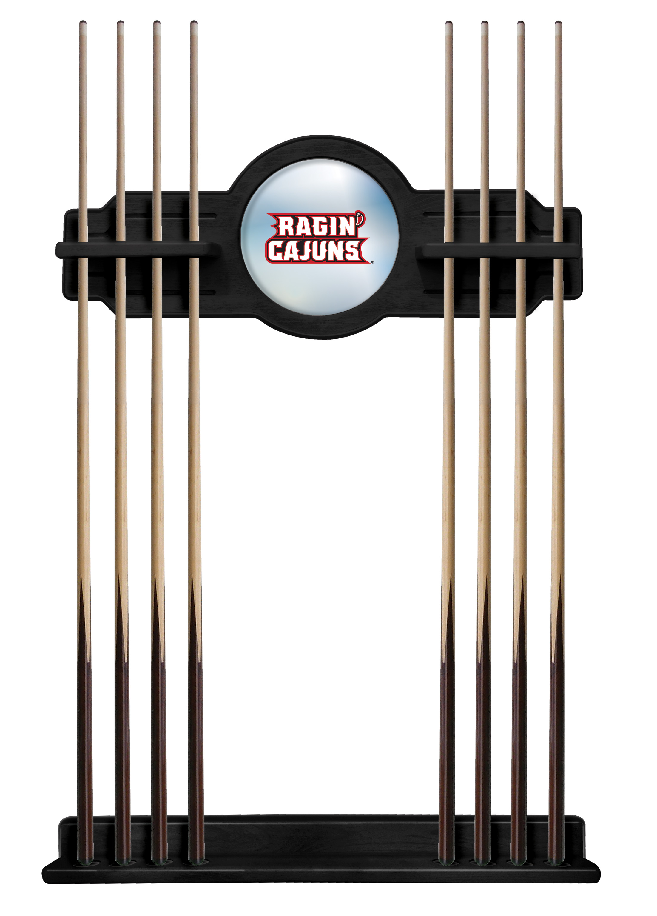 CueBKLA-Laf Louisiana-Lafayette Cue Rack - Black