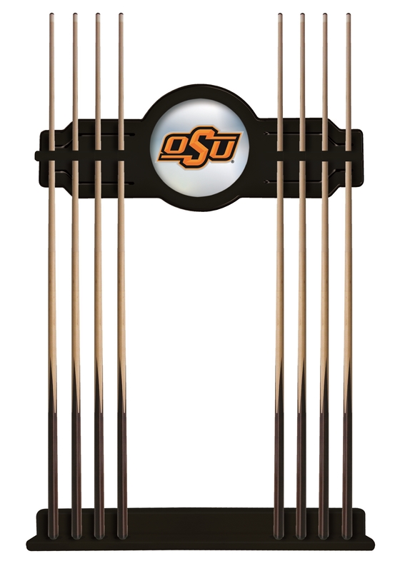 CueBKOKStUn Oklahoma State Cue Rack - Black