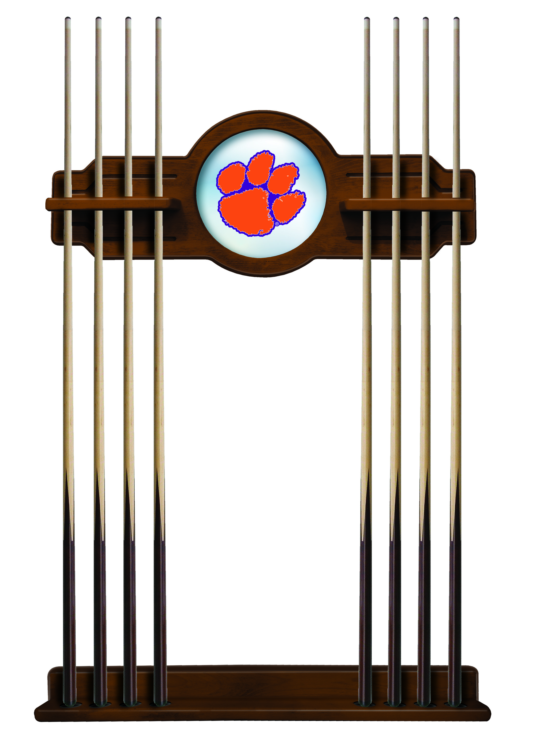 CueChrdClmson Clemson Cue Rack - Chardonnay