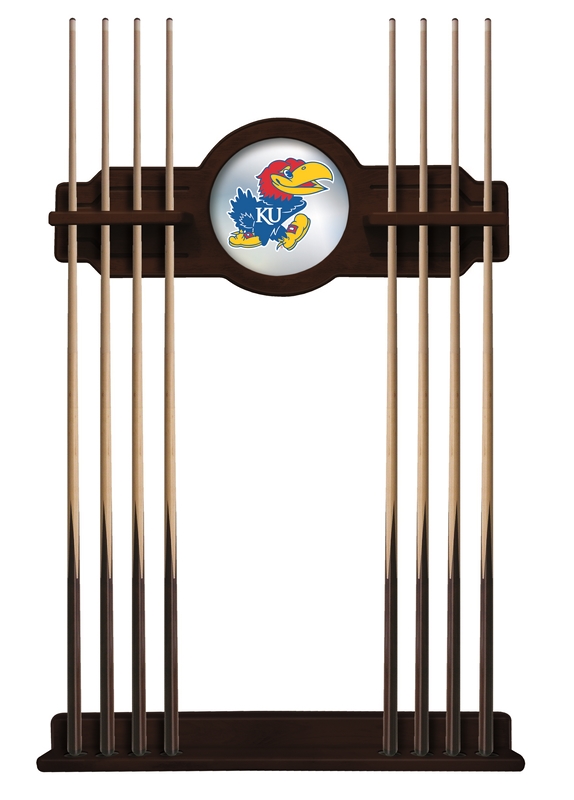 CueETudKnsasU Kansas Cue Rack - English Tudor