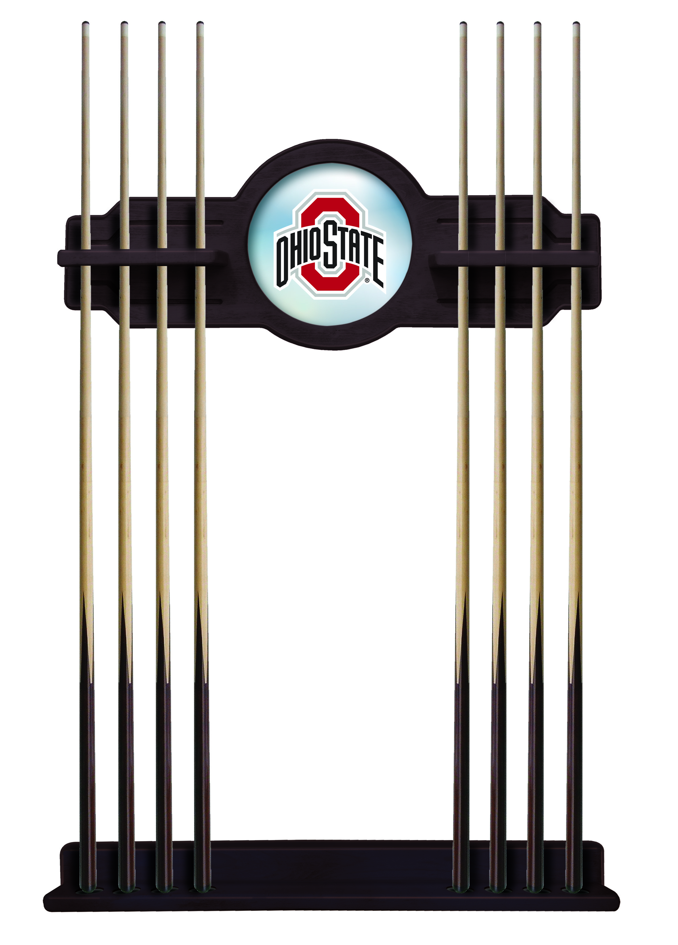 Picture of Holland Bar Stool CueETudOhioSt Ohio State Cue Rack - English Tudor