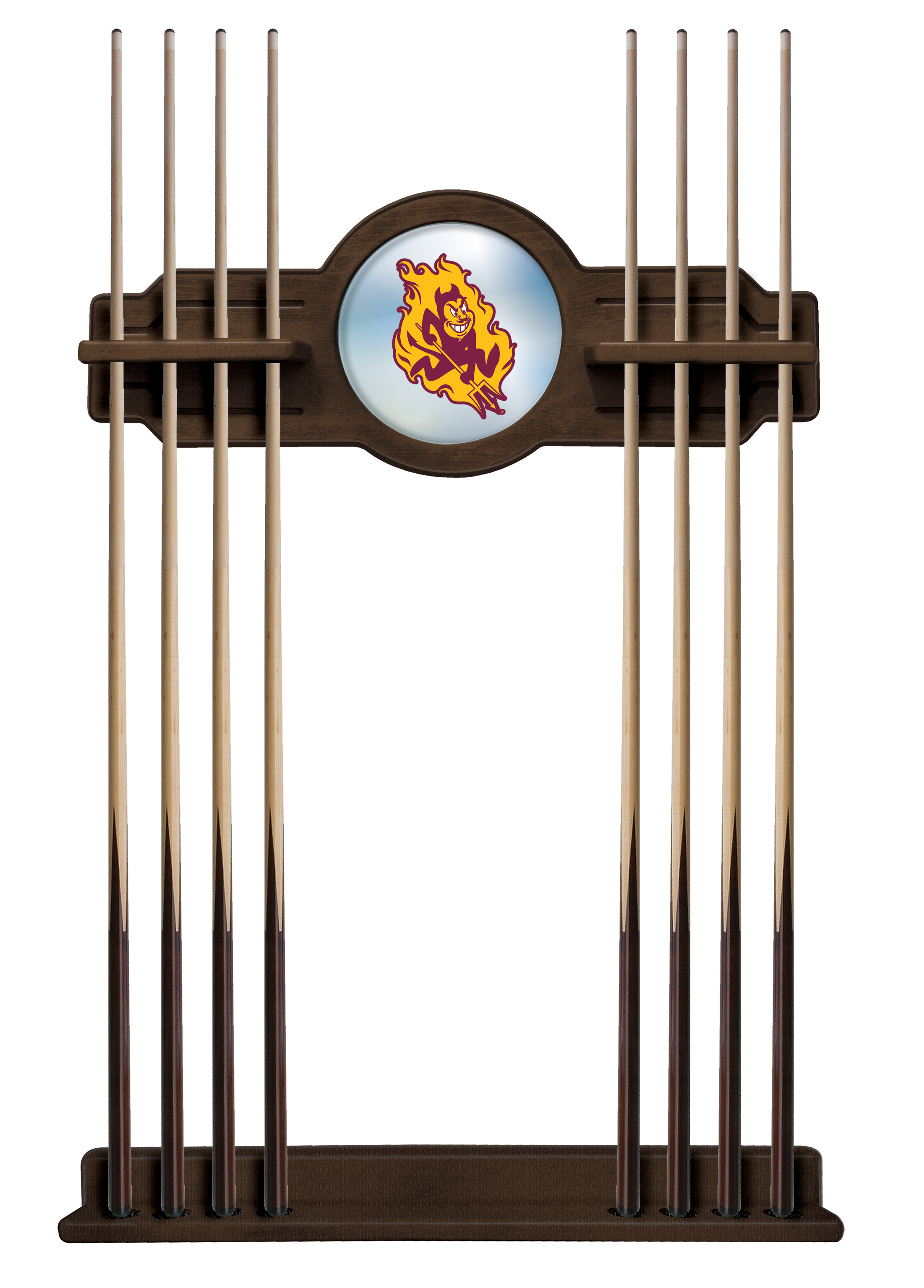 CueNavArizSt-S Arizona State University Cue Rack - Navajo with Sparky Logo