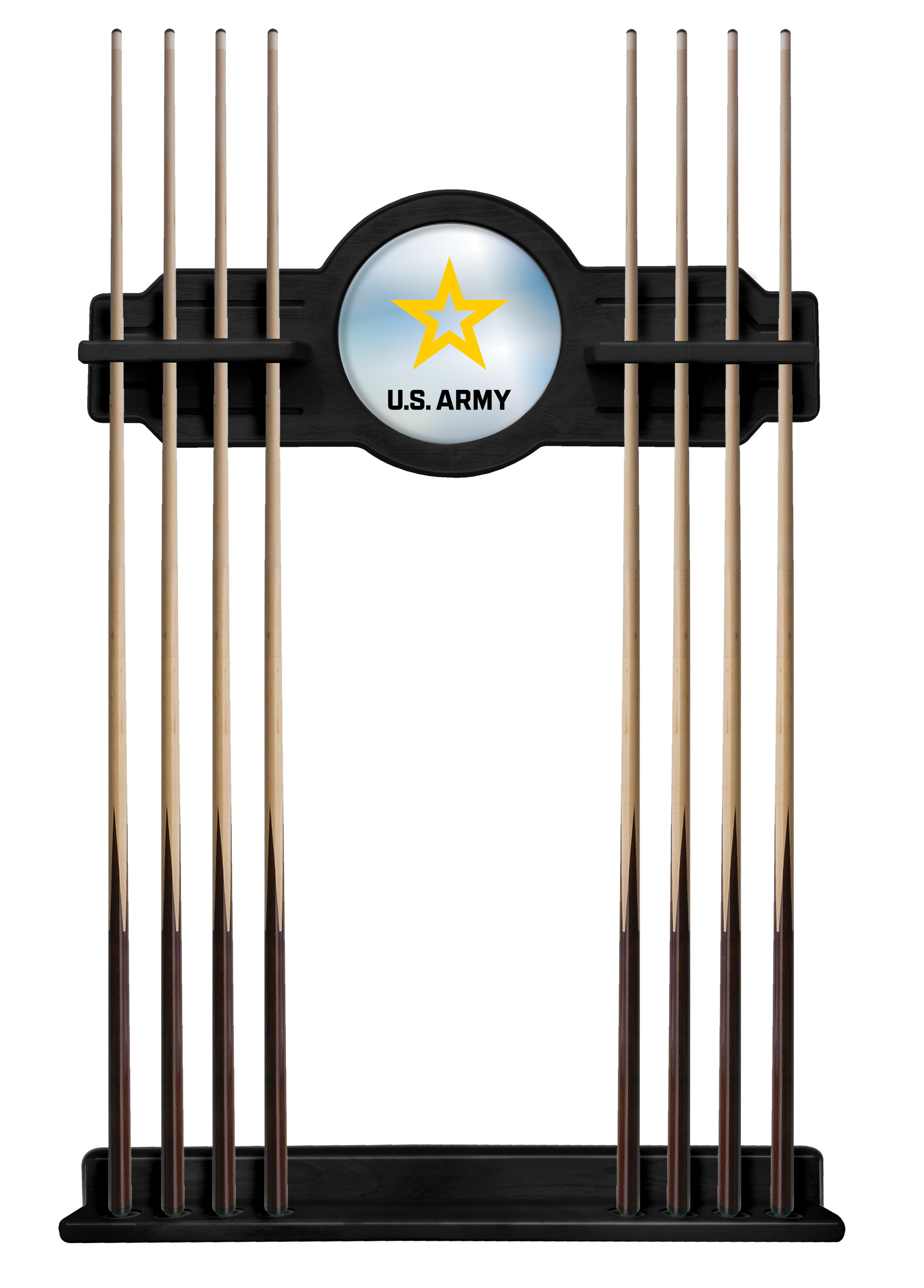 CueBKArmy United States Army Cue Rack - Black