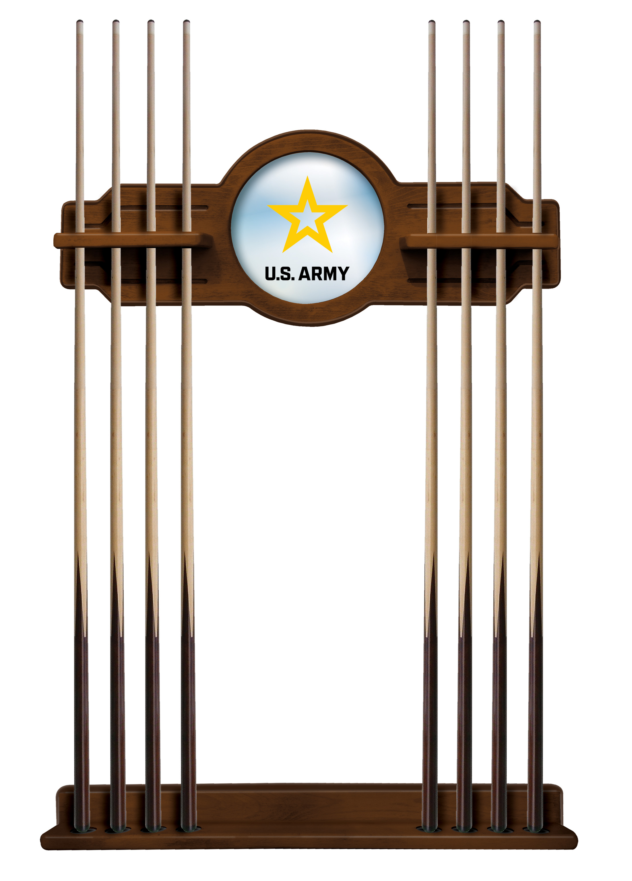 CueChrdArmy United States Army Cue Rack - Chardonnay