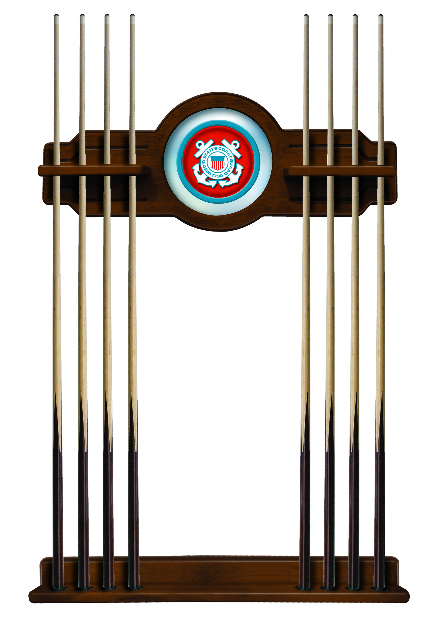 CueChrdCstGrd United States Coast Guard Cue Rack - Chardonnay