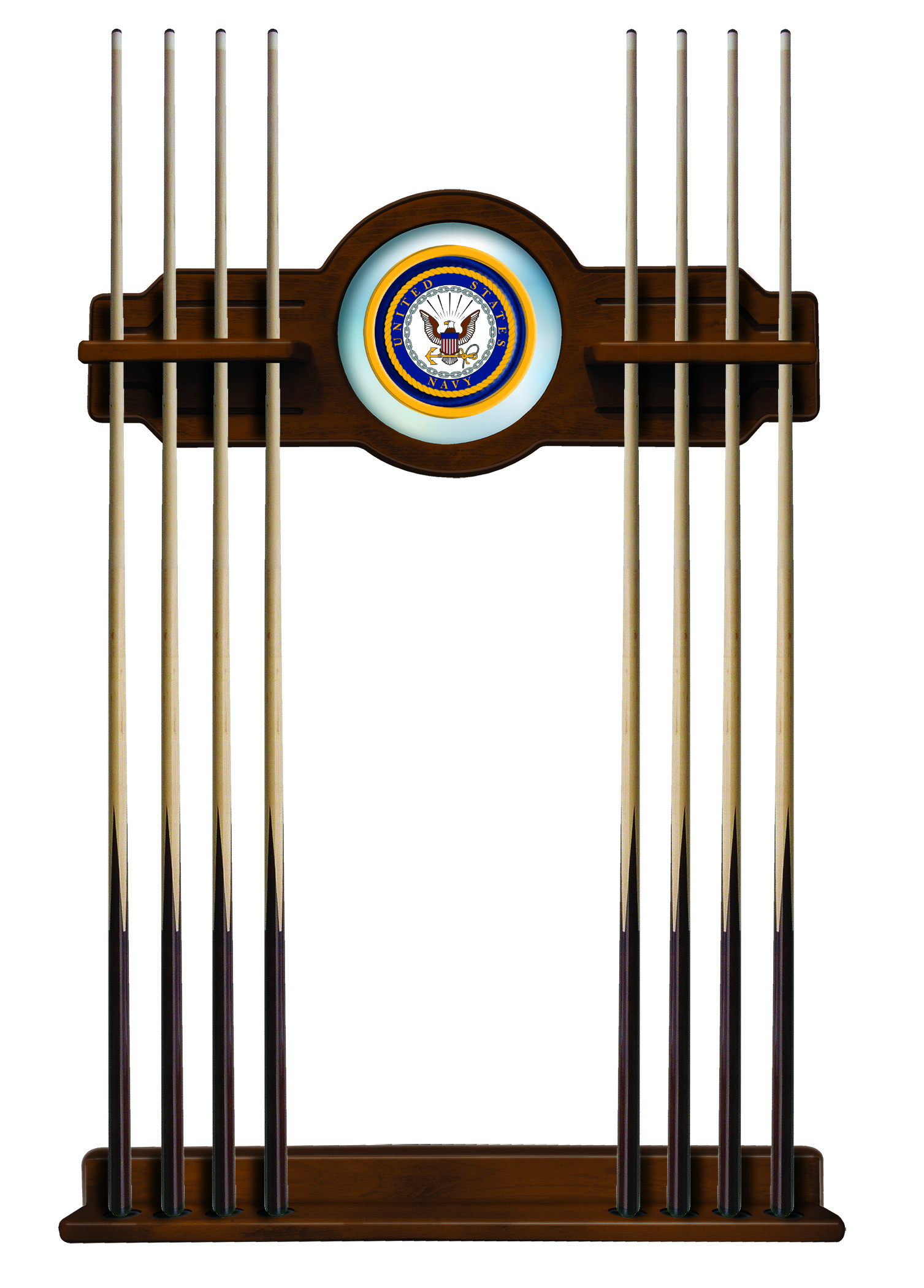 CueChrdNavy United States Navy Cue Rack - Chardonnay