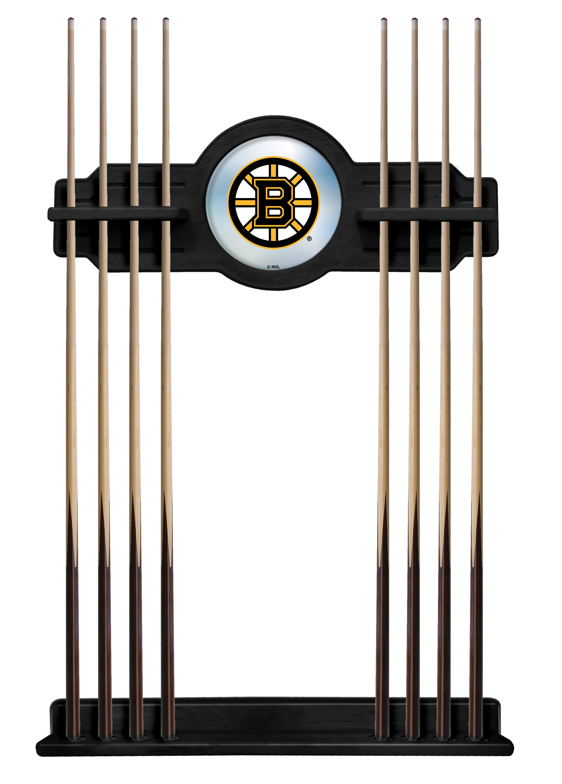 CueBKBosBru Boston Bruins Cue Rack - Black