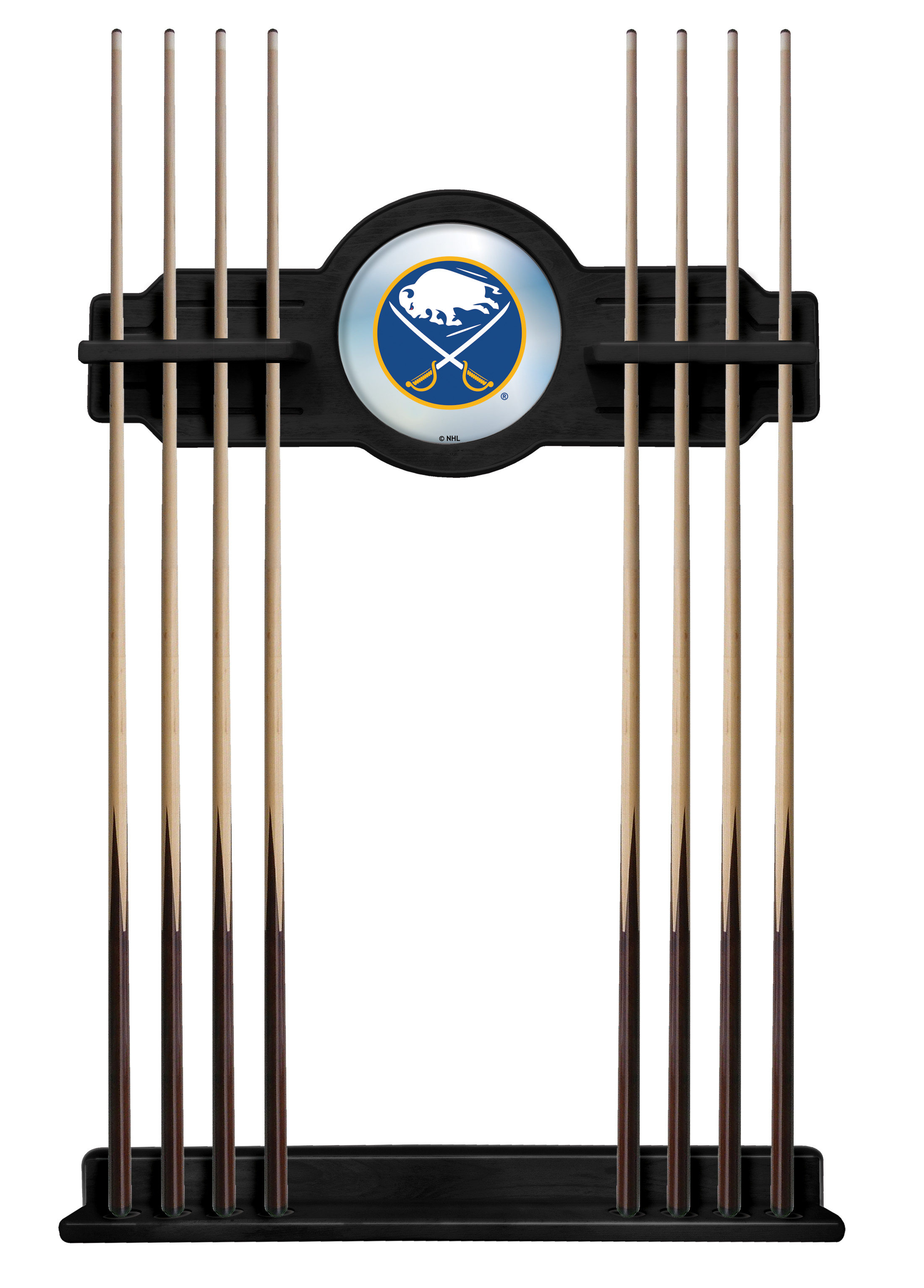 CueBKBufSab Buffalo Sabres Cue Rack - Black