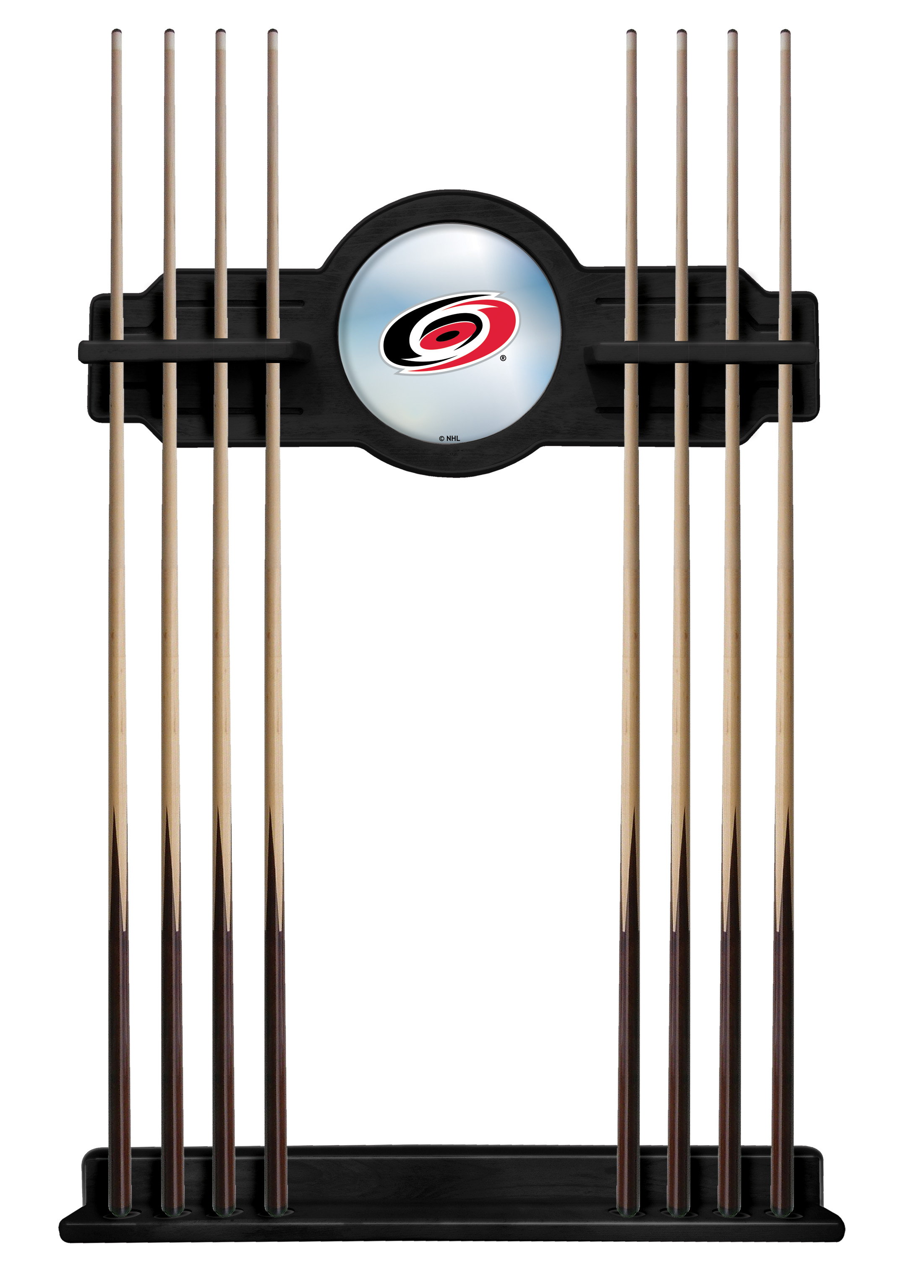 CueBKCarHur Carolina Hurricanes Cue Rack - Black