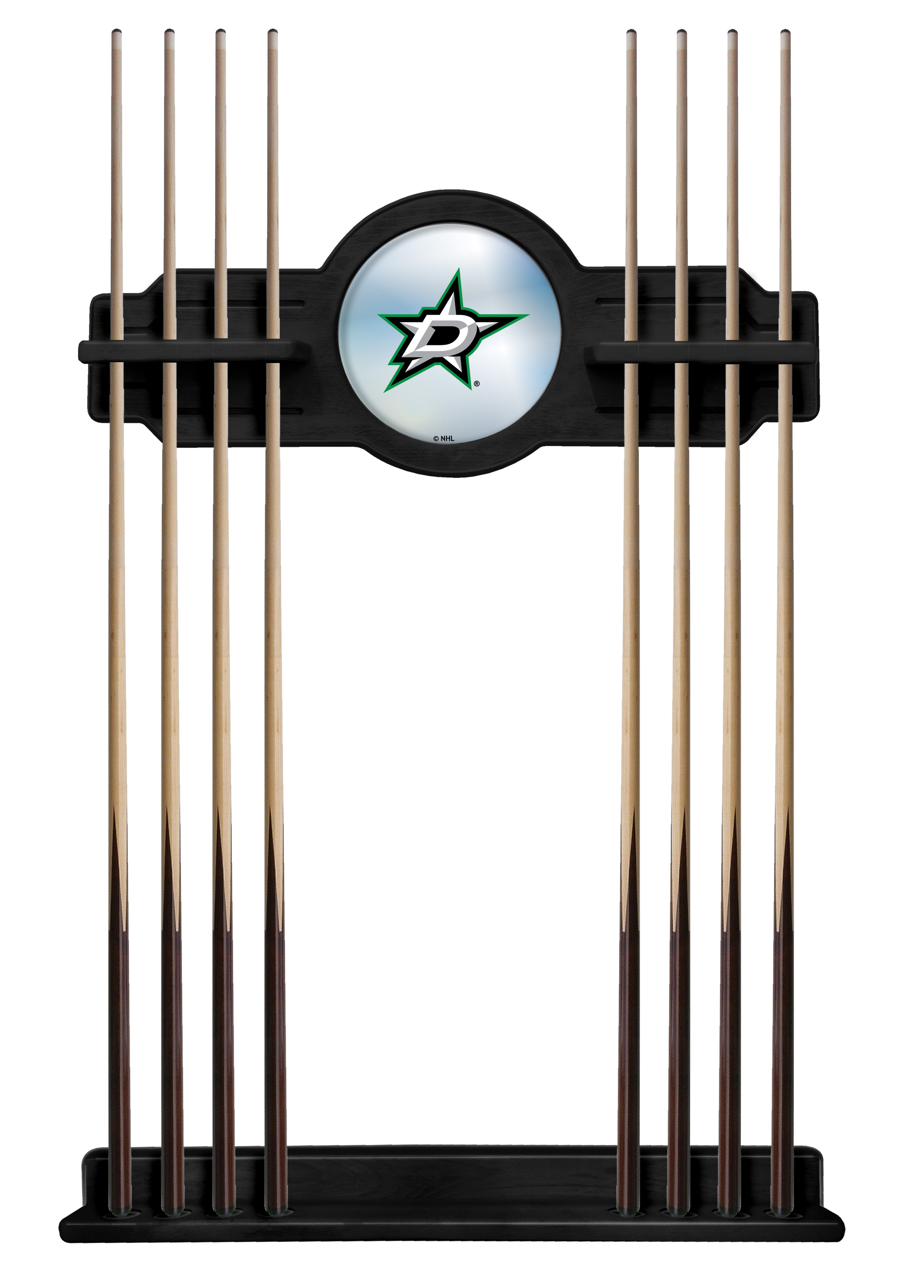 CueBKDalSta Dallas Stars Cue Rack - Black