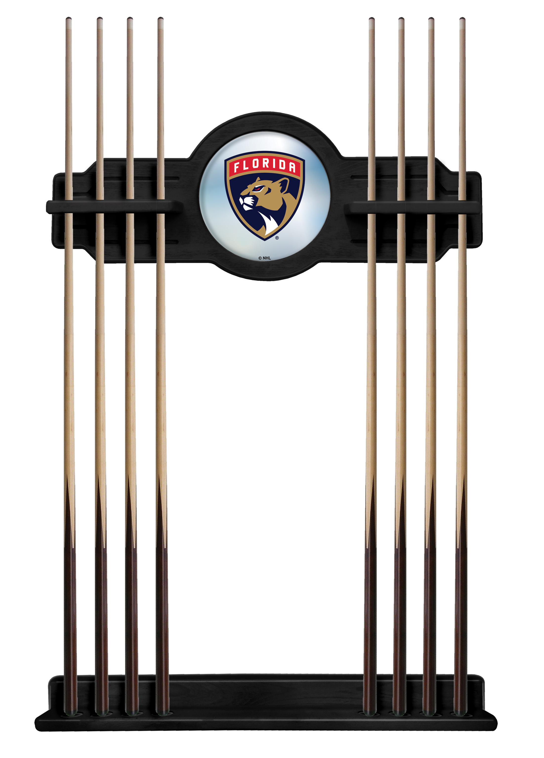 CueBKFlaPan Florida Panthers Cue Rack - Black