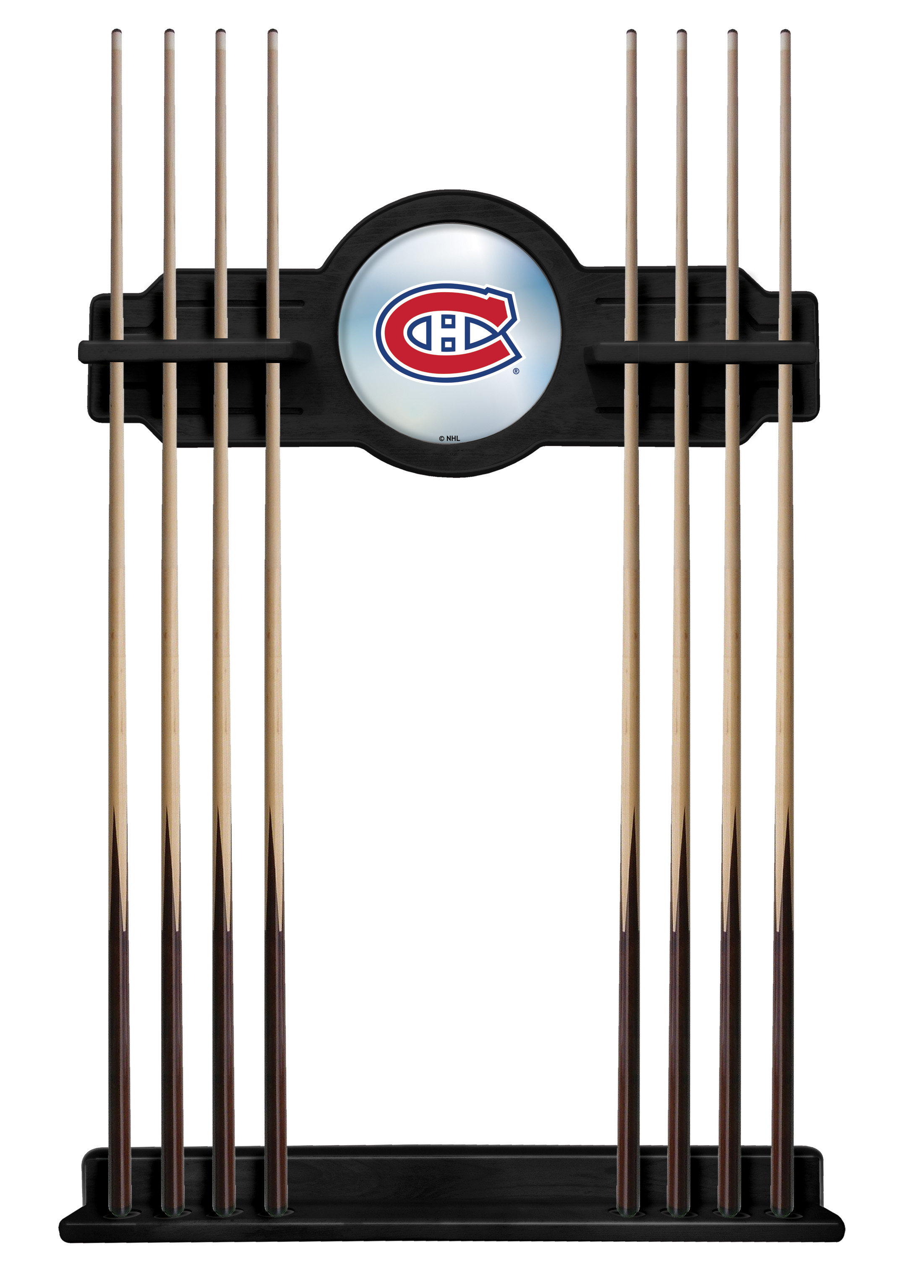 CueBKMonCan Montreal Canadiens Cue Rack - Black