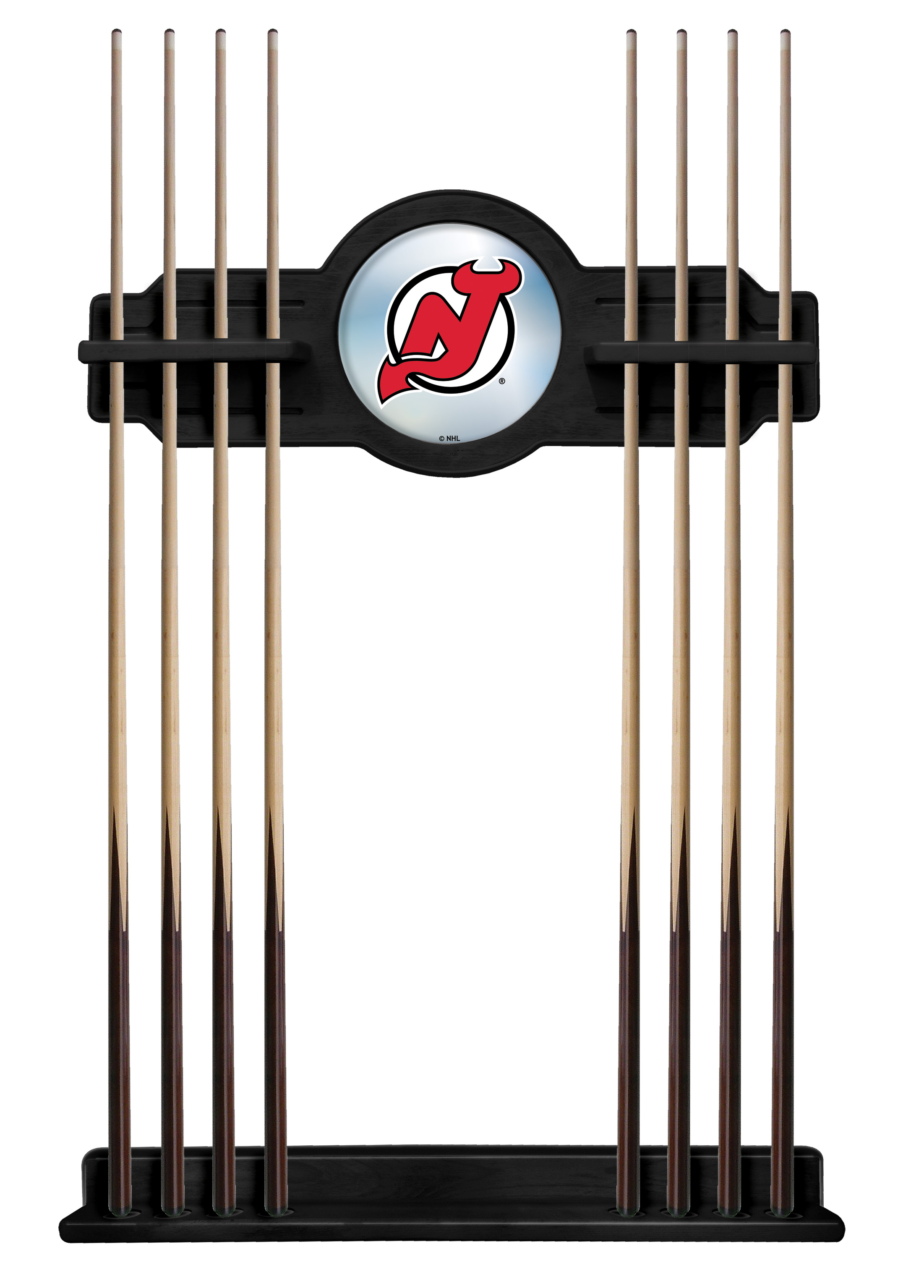 CueBKNJDevl New Jersey Devils Cue Rack - Black