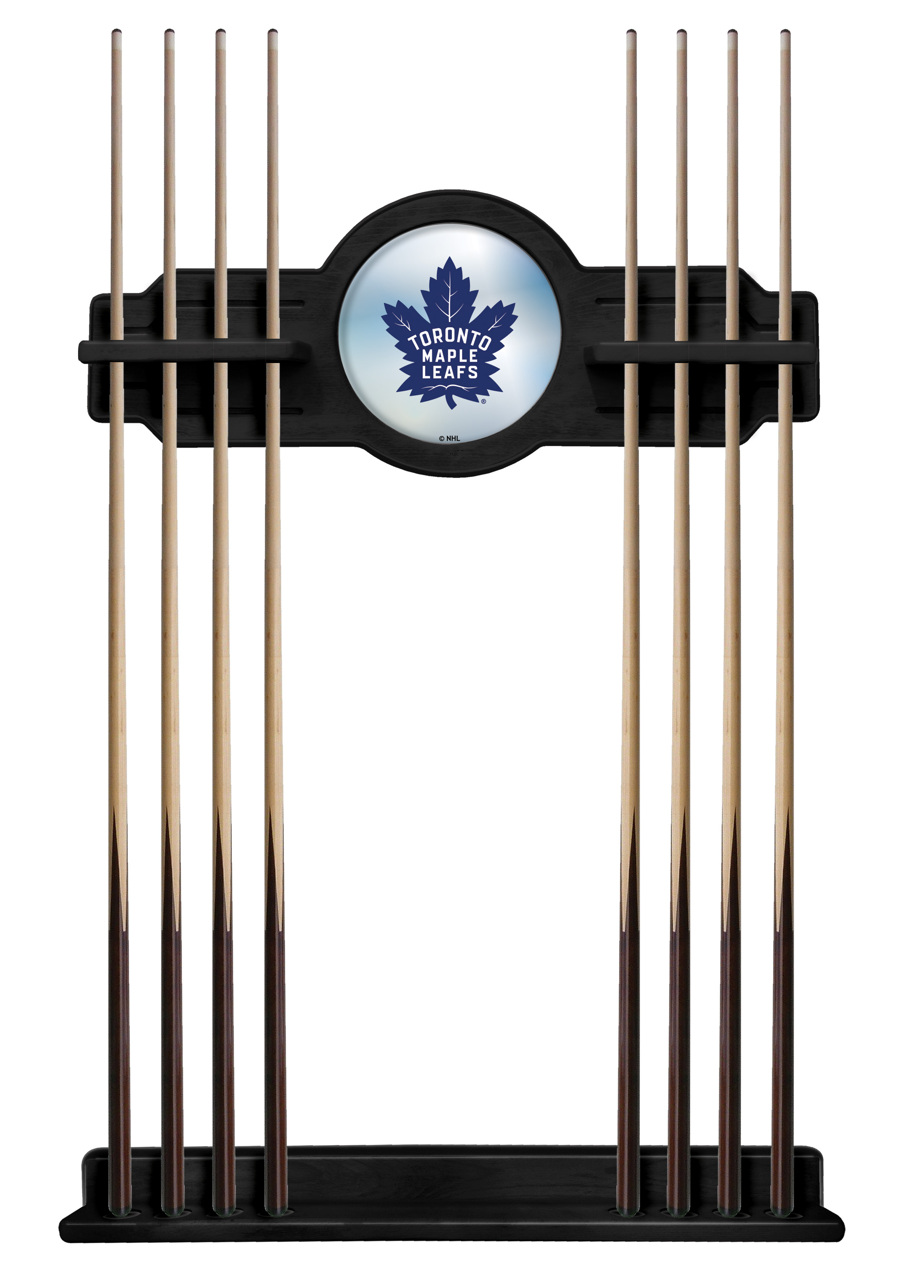 CueBKTorMpl Toronto Maple Leafs Cue Rack - Black