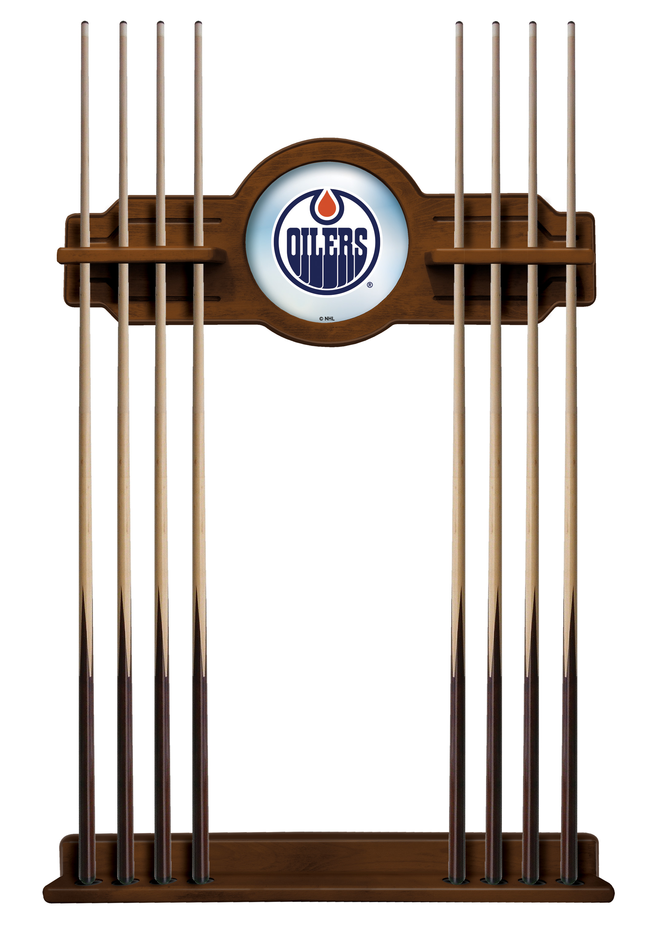 CueChrdEdmOil Edmonton Oilers Cue Rack - Chardonnay