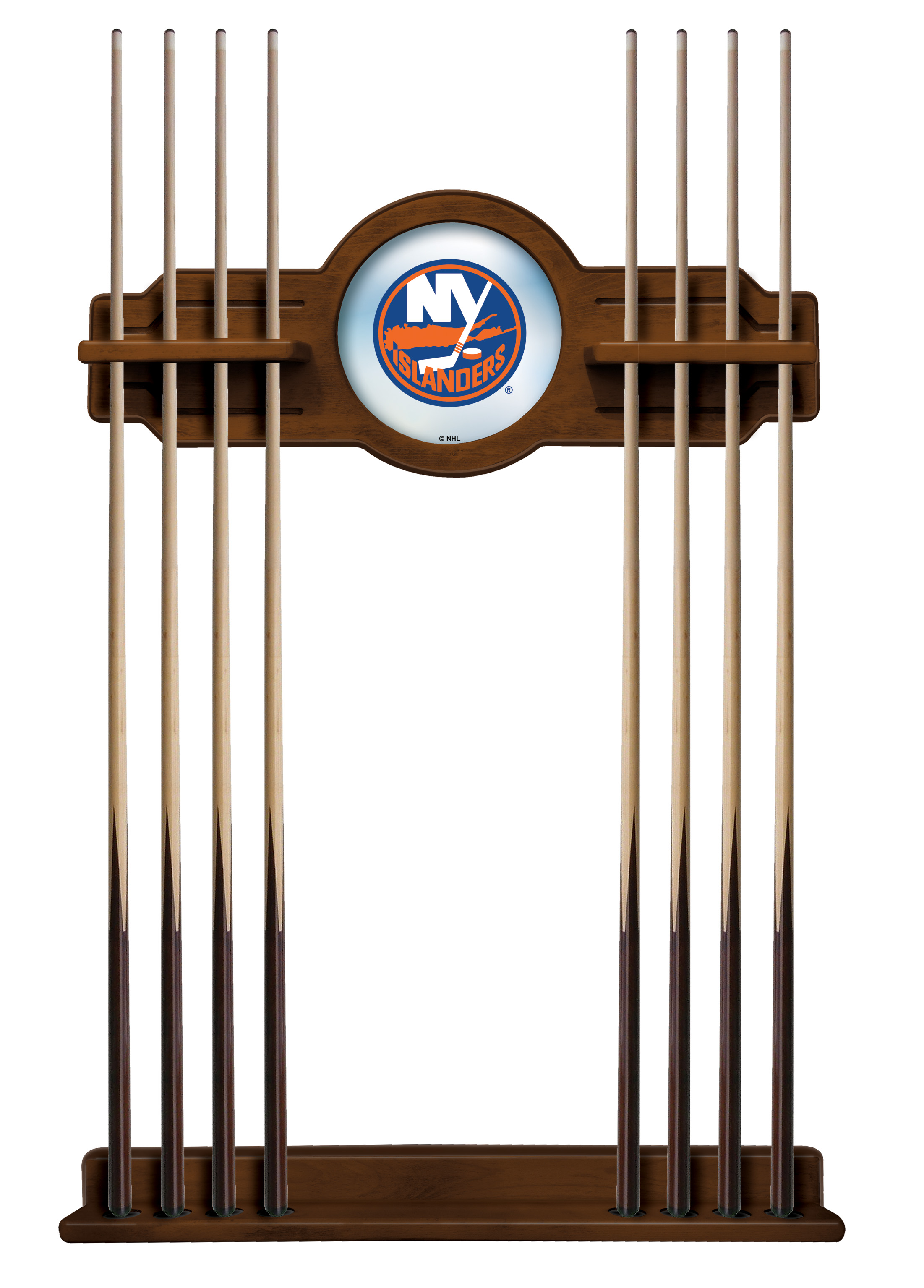 CueChrdNYIsln New York Islanders Cue Rack - Chardonnay