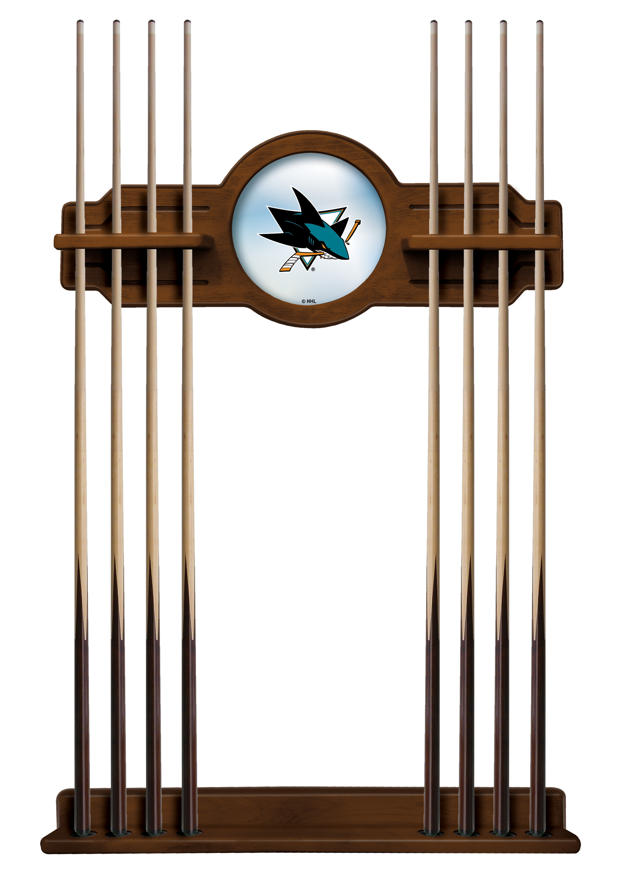 CueChrdSJShar San Jose Sharks Cue Rack - Chardonnay