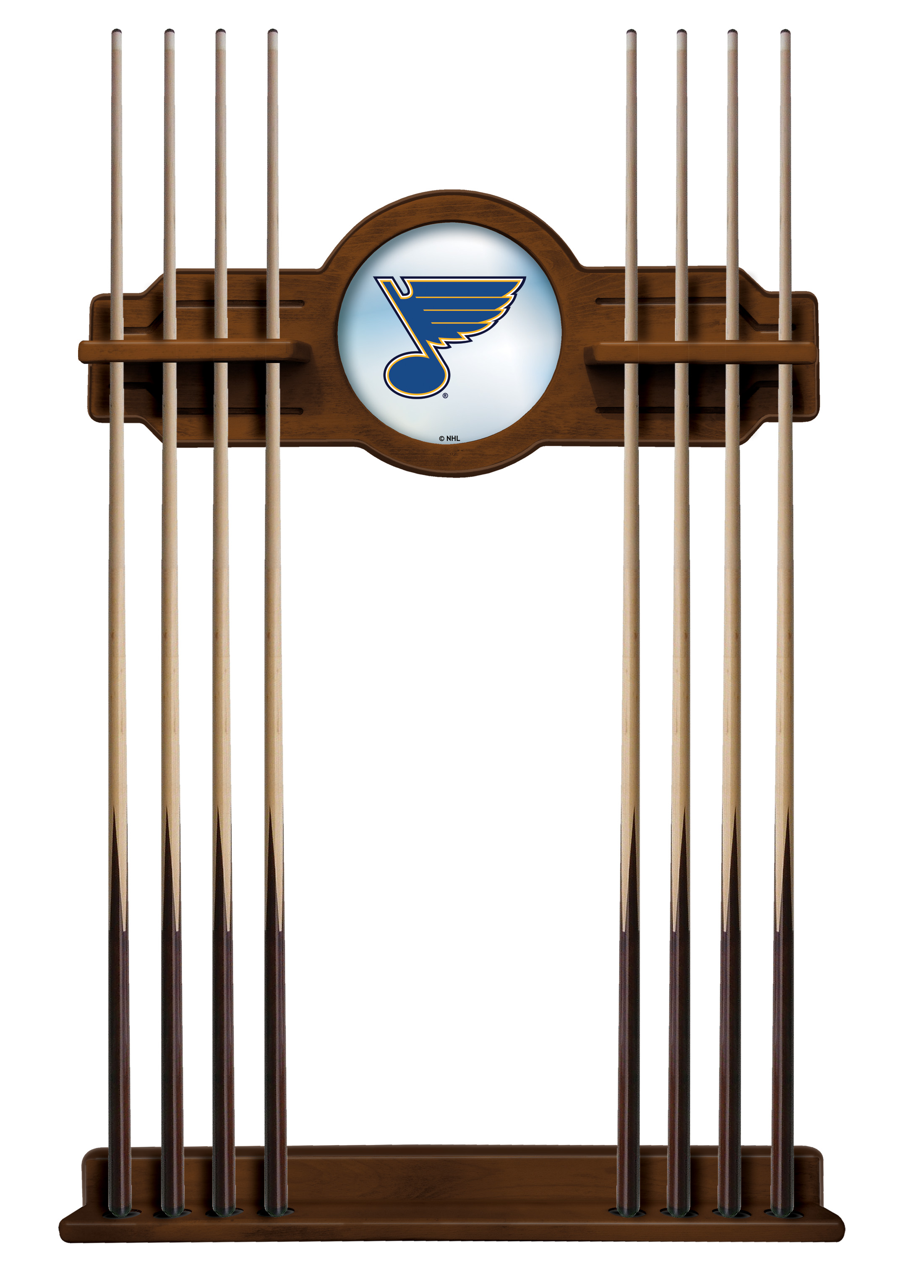CueChrdSTLBlu St Louis Blues Cue Rack - Chardonnay