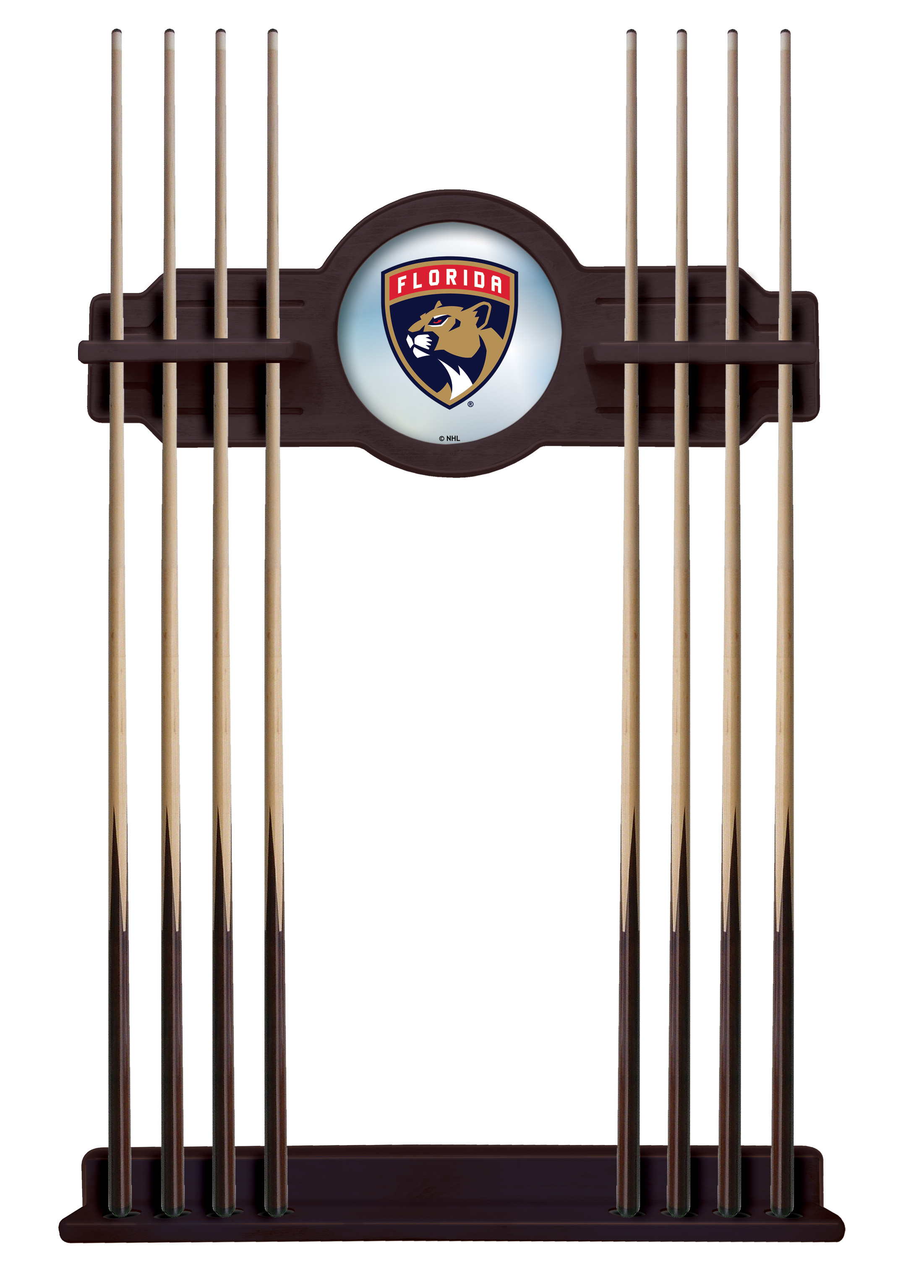CueETudFlaPan Florida Panthers Cue Rack - English Tudor