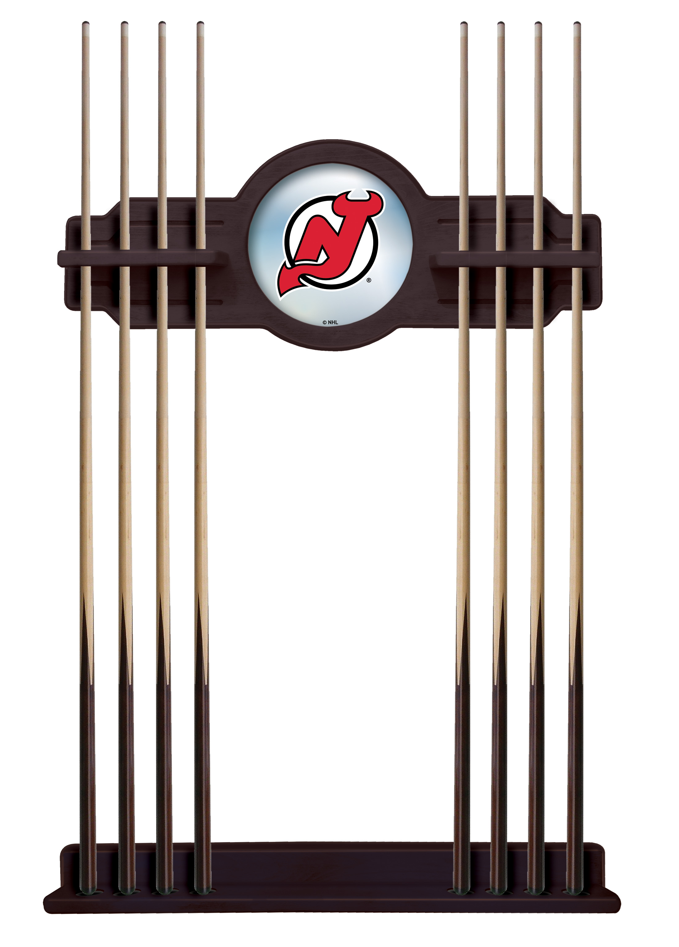 CueETudNJDevl New Jersey Devils Cue Rack - English Tudor
