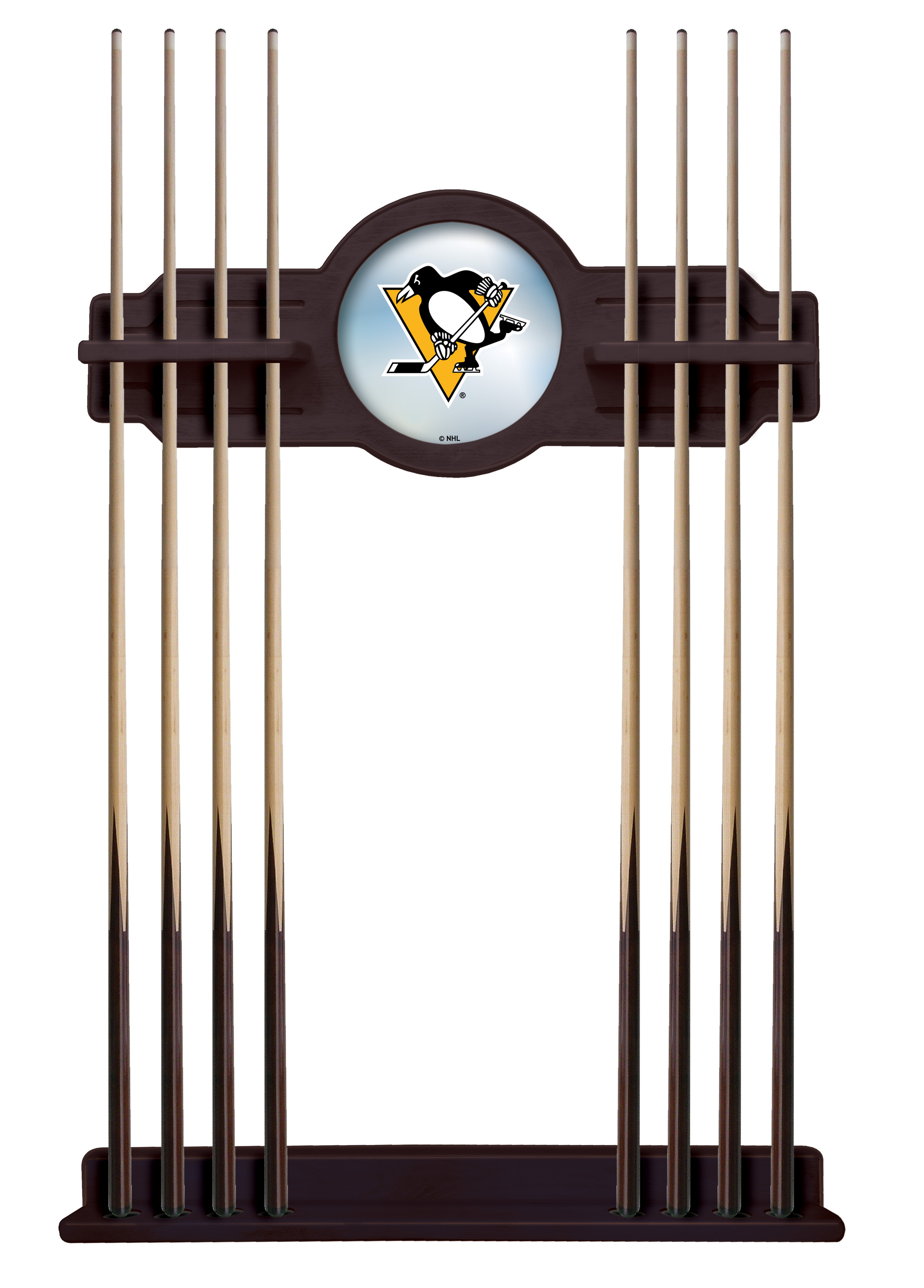 CueETudPitPen Pittsburgh Penguins Cue Rack - English Tudor